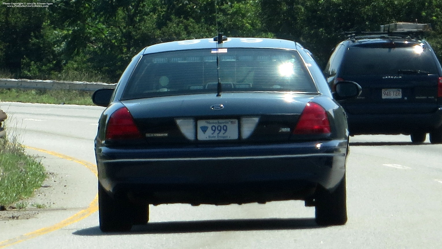 A photo  of Massachusetts State Police
            Cruiser 999, a 2009-2011 Ford Crown Victoria Police Interceptor             taken by Kieran Egan