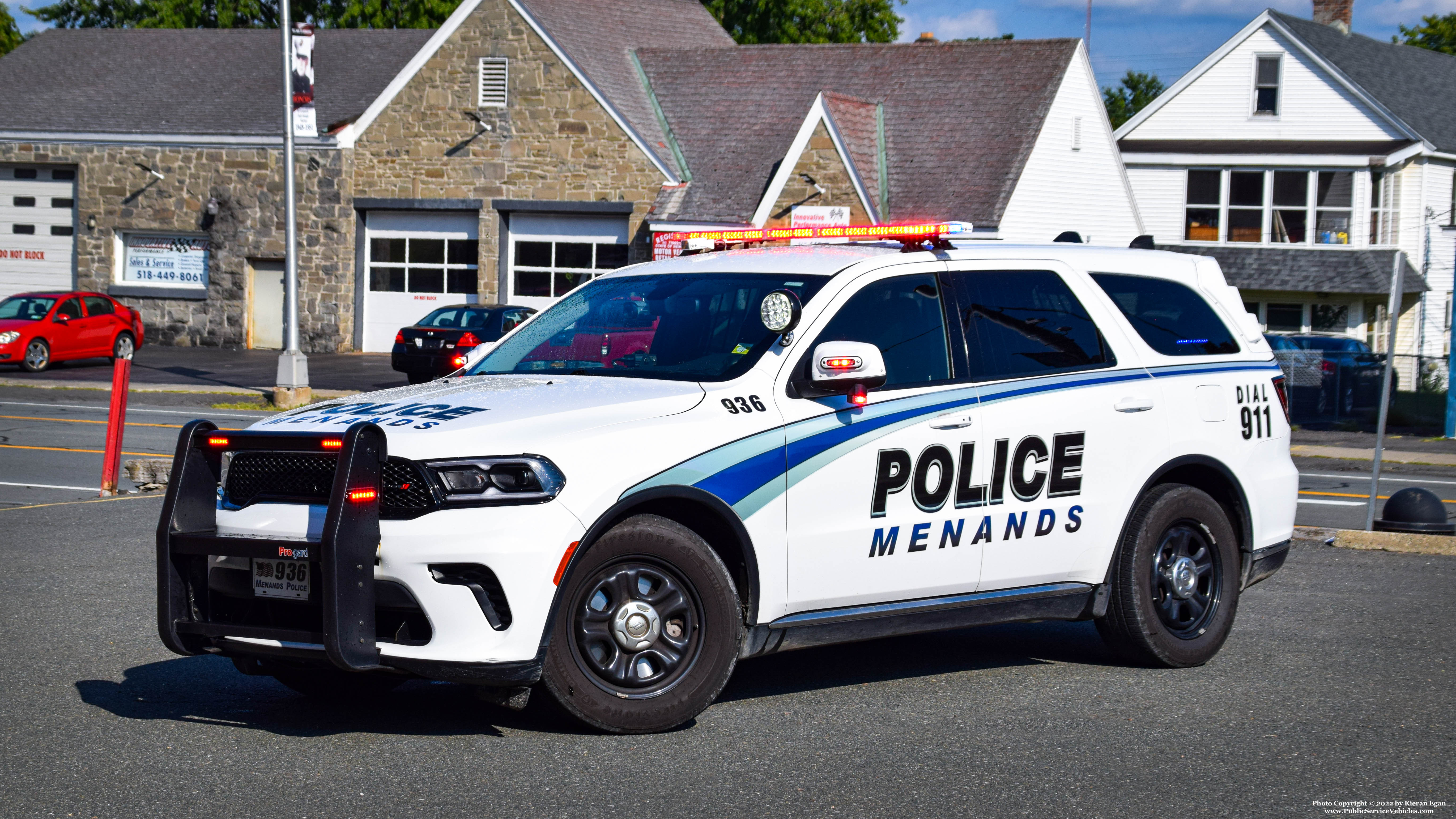 A photo  of Menands Police
            Cruiser 936, a 2021 Dodge Durango             taken by Kieran Egan