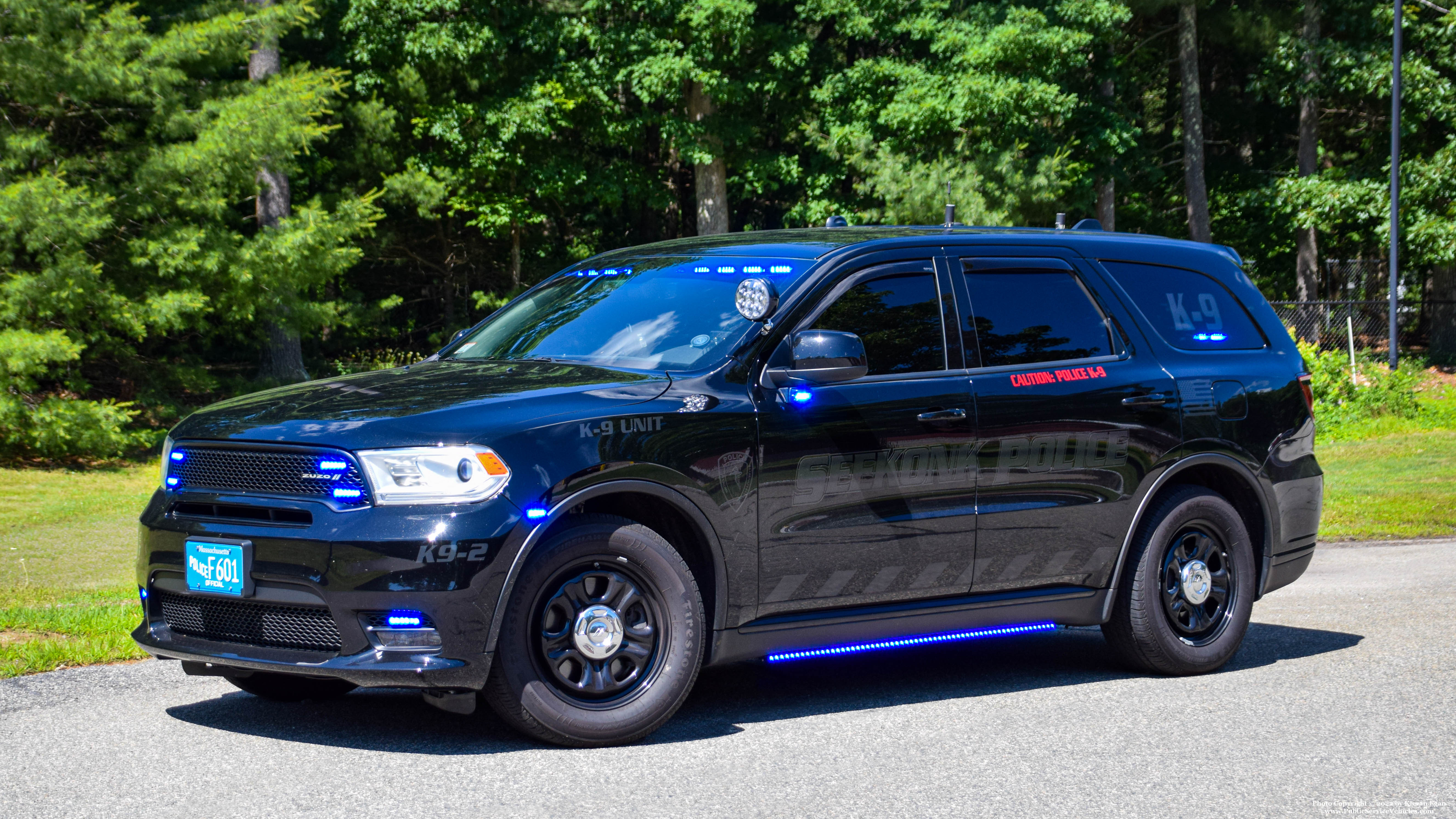 A photo  of Seekonk Police
            K9-2, a 2020 Dodge Durango             taken by Kieran Egan