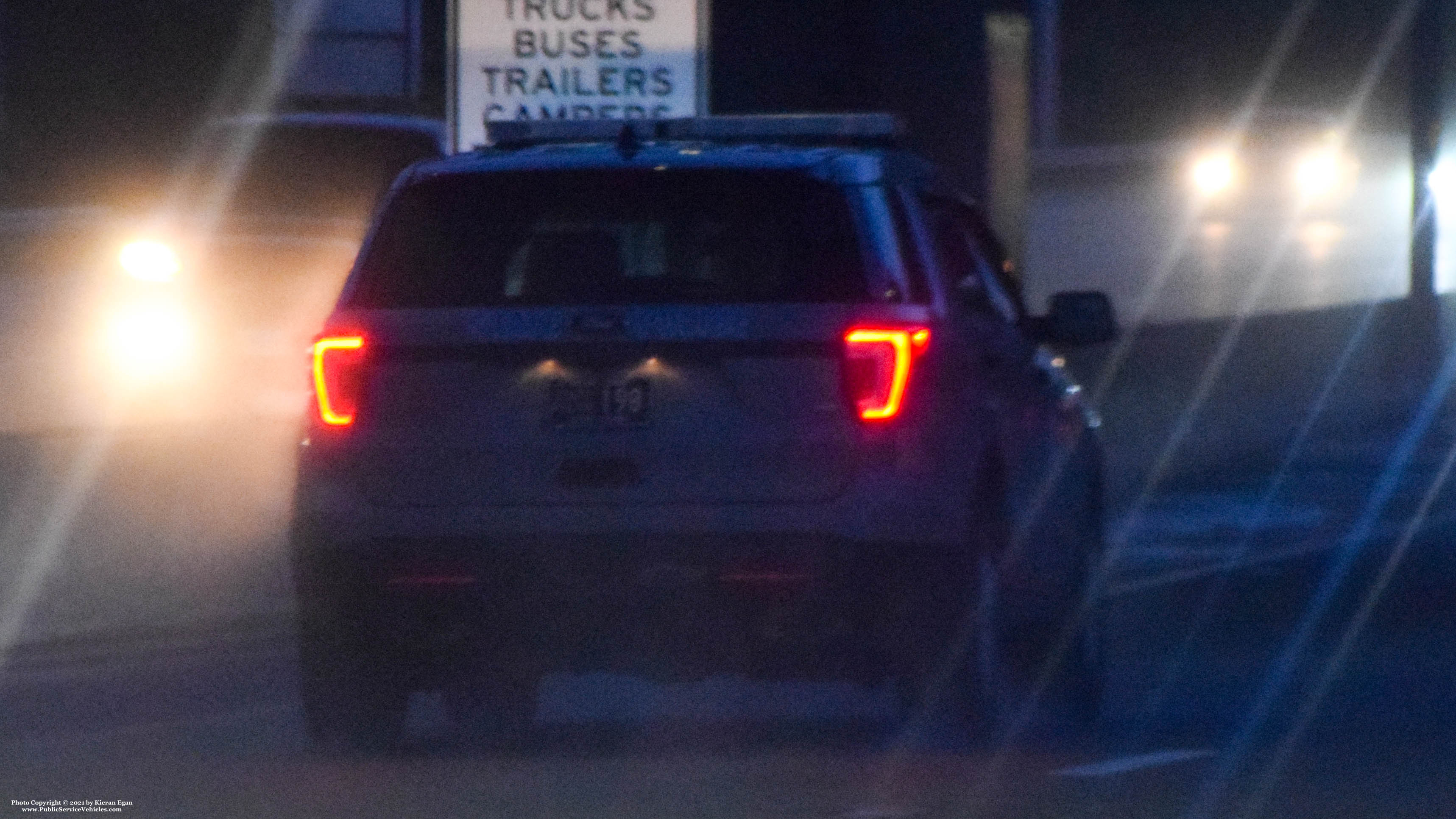 A photo  of Rhode Island State Police
            Cruiser 198, a 2017 Ford Police Interceptor Utility             taken by Kieran Egan