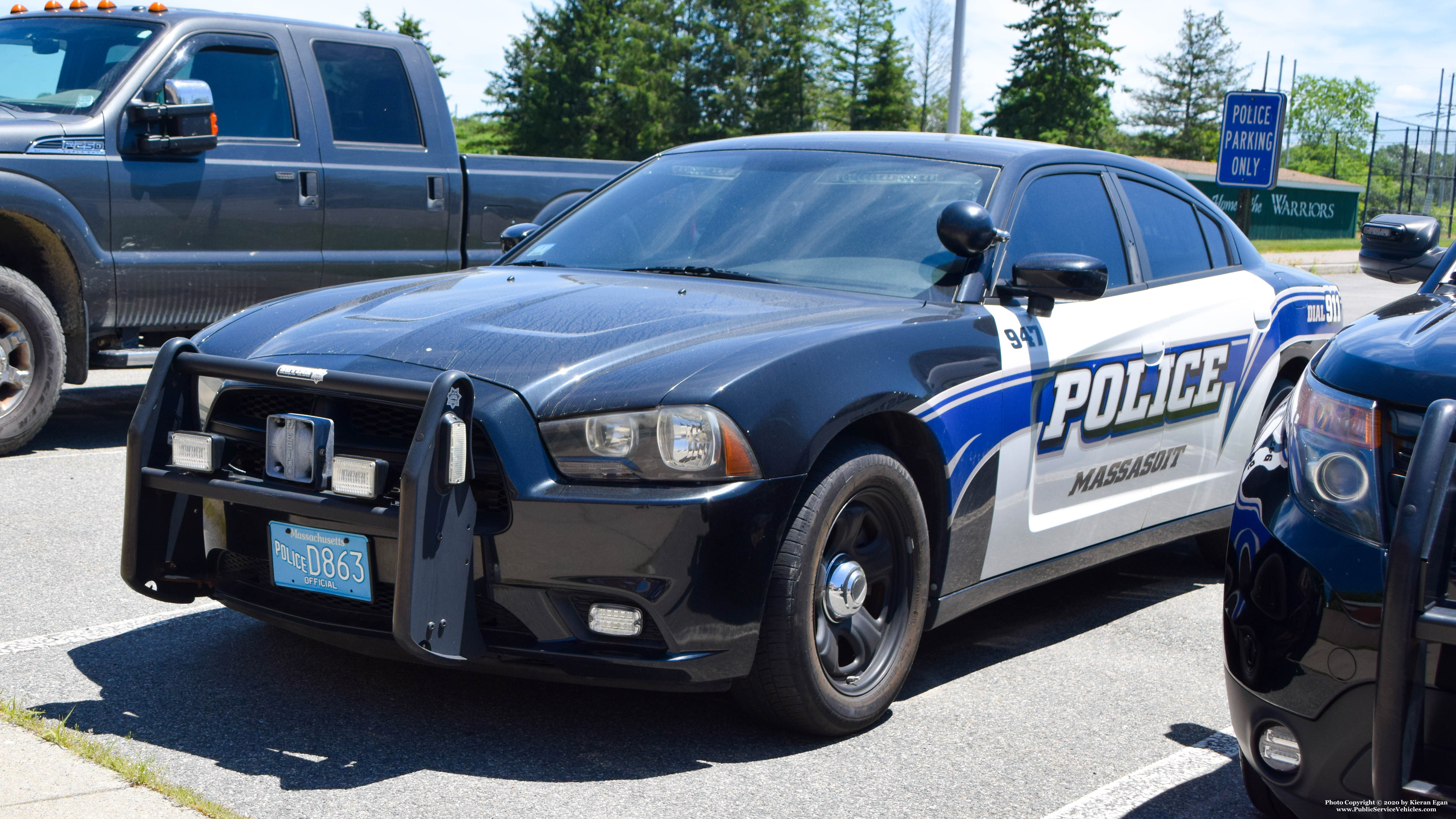 A photo  of Massasoit Community College Police
            Cruiser 947, a 2011-2014 Dodge Charger             taken by Kieran Egan