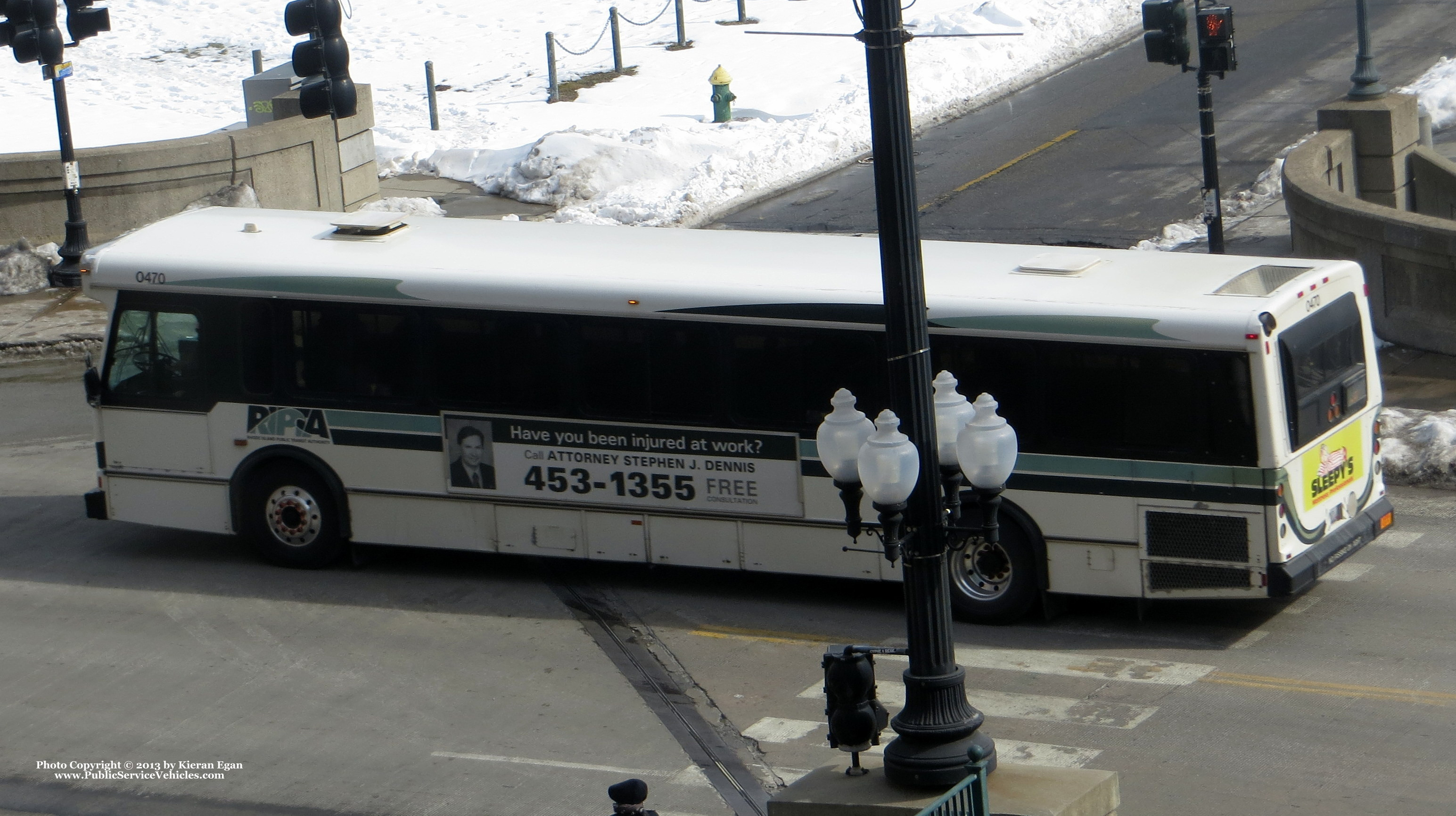 A photo  of Rhode Island Public Transit Authority
            Bus 0470, a 2004 Orion V 05.501             taken by Kieran Egan
