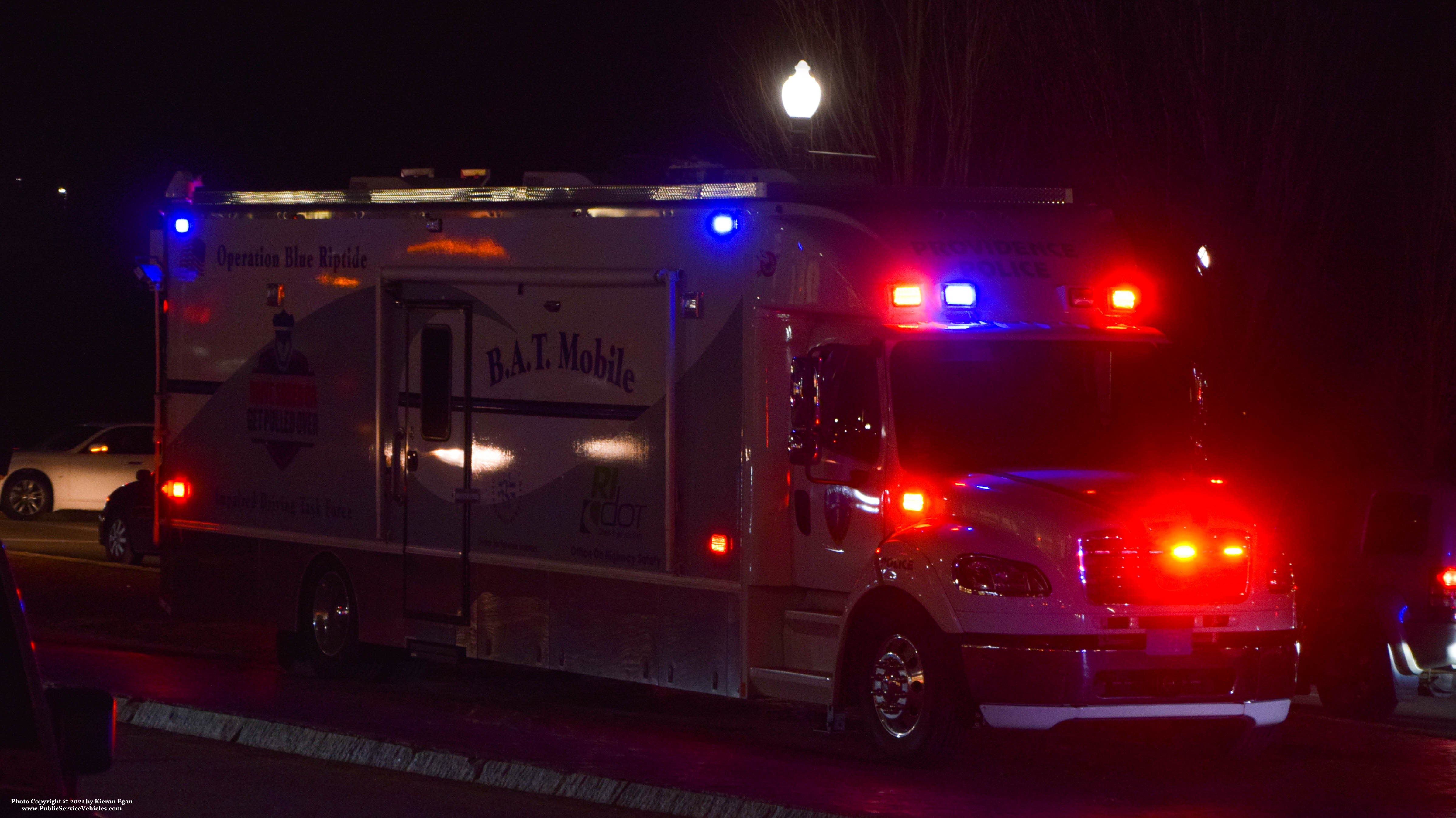 A photo  of Providence Police
            Unit 21, a 2017 Freightliner             taken by Kieran Egan