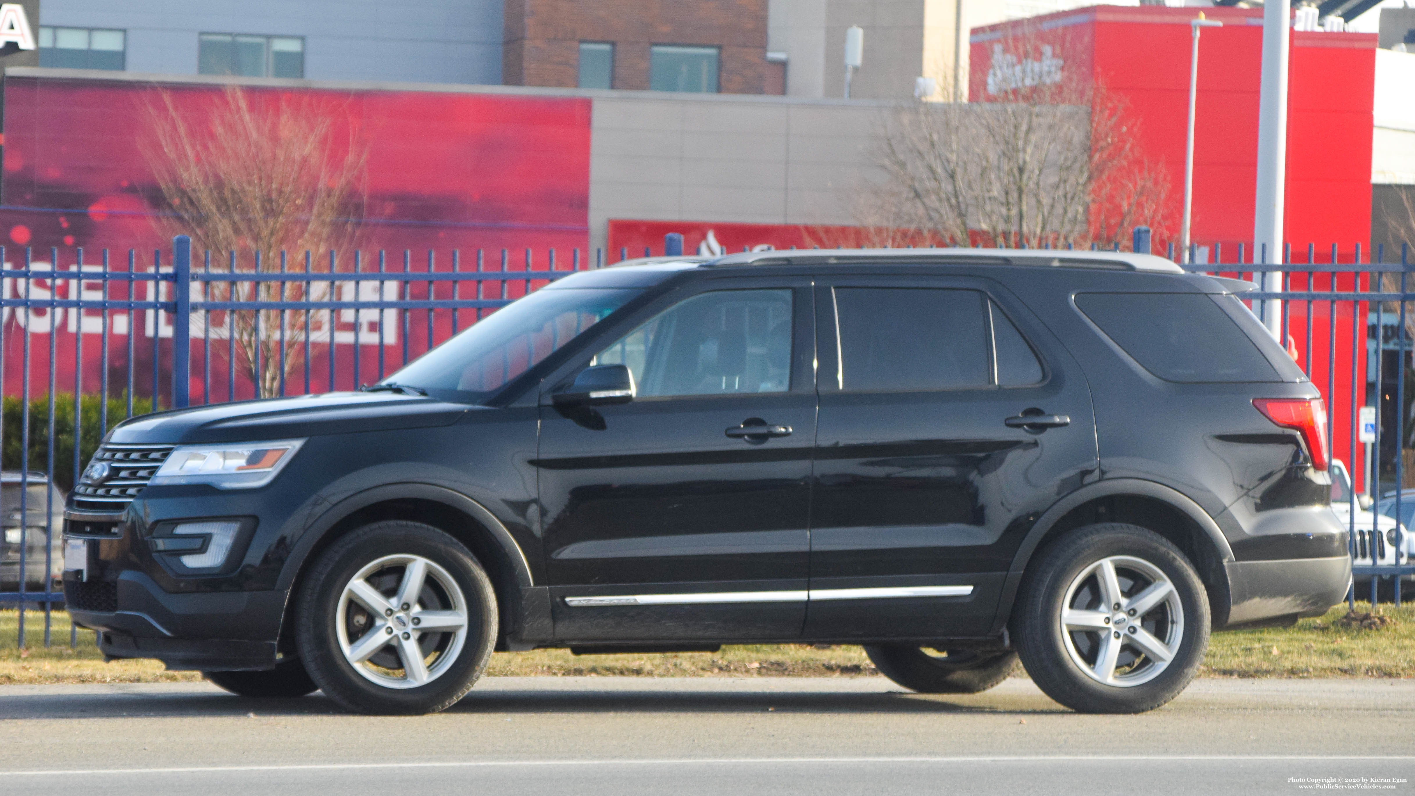 A photo  of Massachusetts State Police
            Unmarked Unit, a 2016-2019 Ford Explorer             taken by Kieran Egan