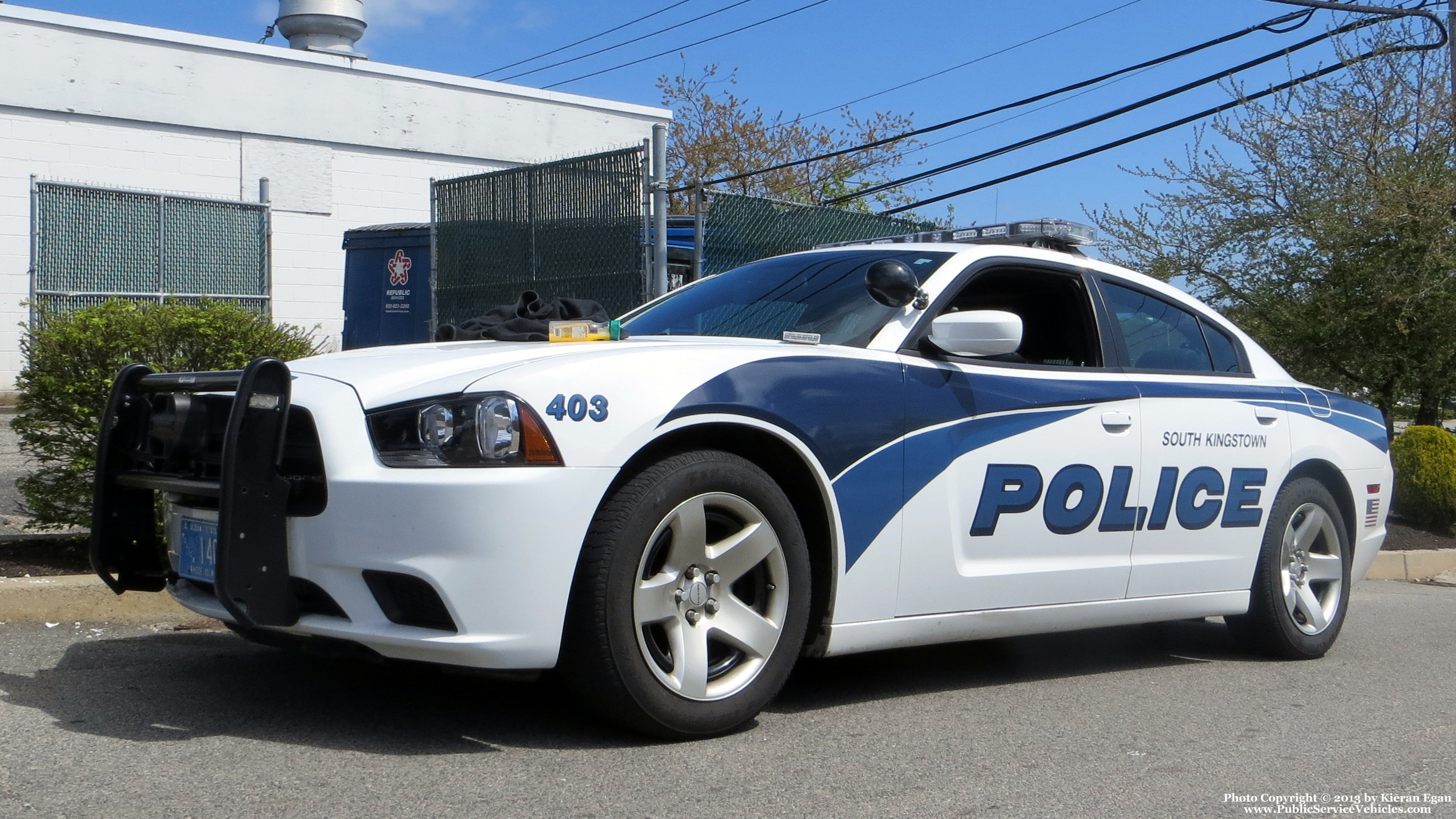 A photo  of South Kingstown Police
            Cruiser 403, a 2011-2014 Dodge Charger             taken by Kieran Egan