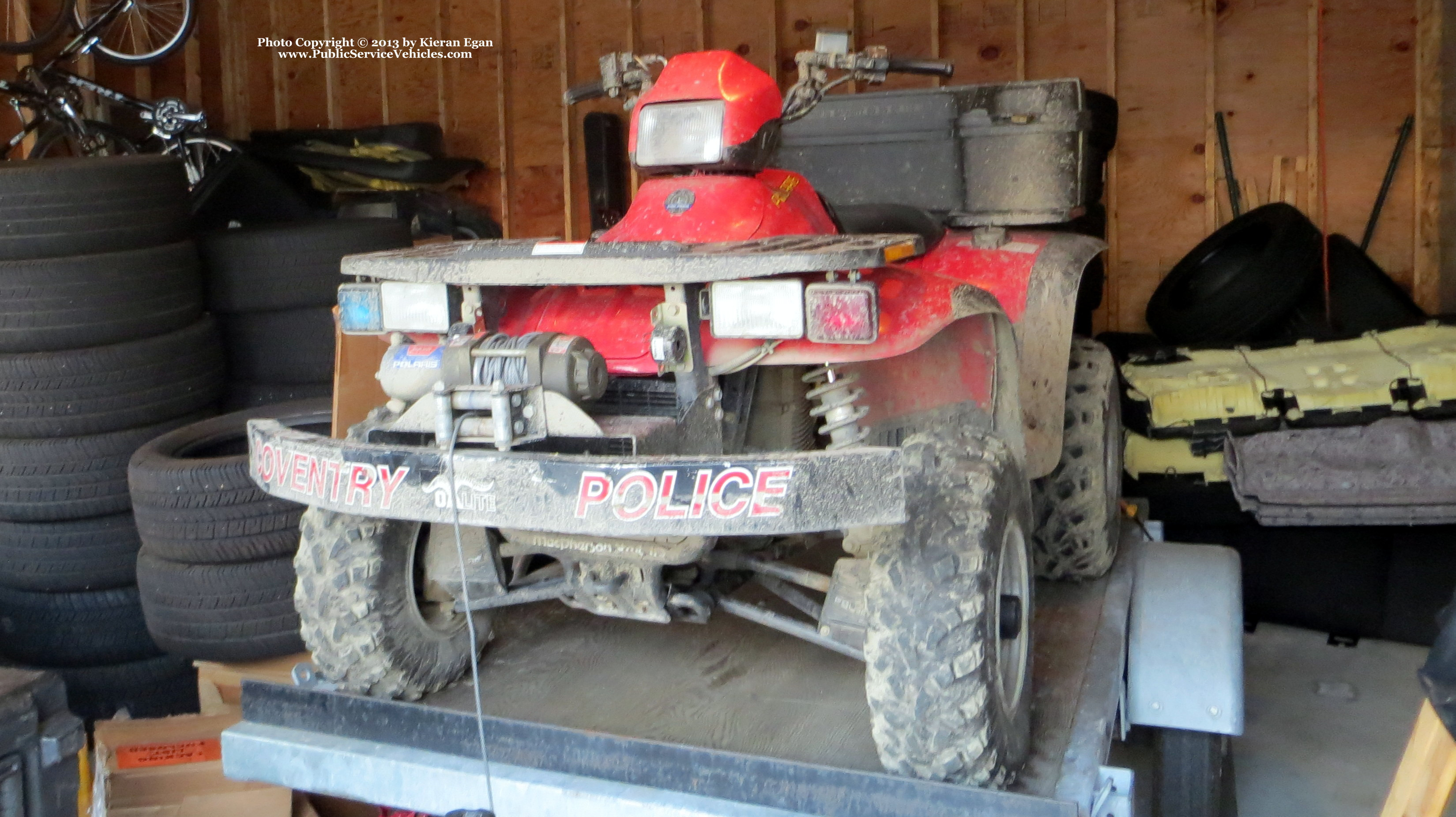 A photo  of Coventry Police
            ATV 6417, a 1999 Polaris ATV             taken by Kieran Egan