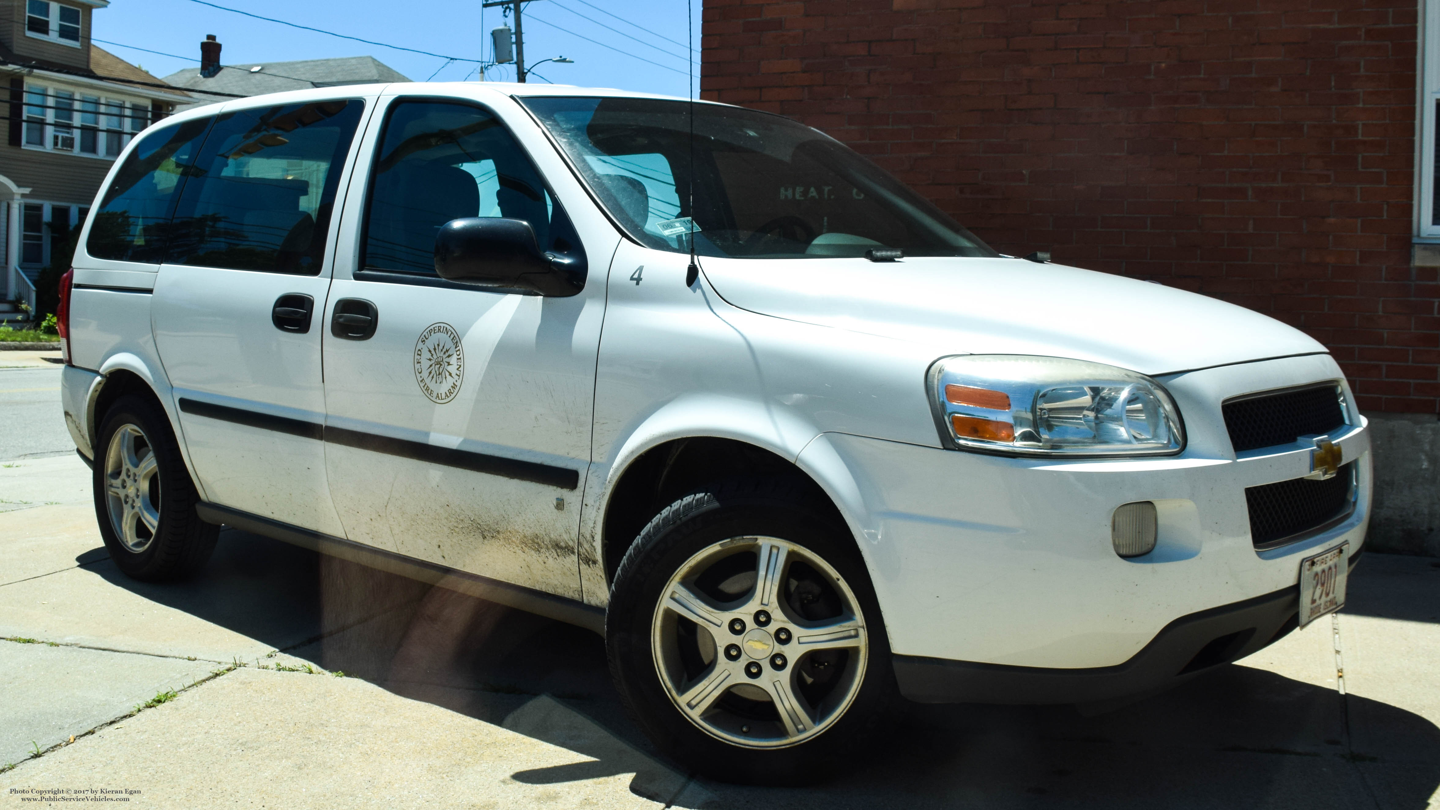 A photo  of Cranston Fire
            Car 4, a 2005-2008 Chevrolet Uplander             taken by Kieran Egan