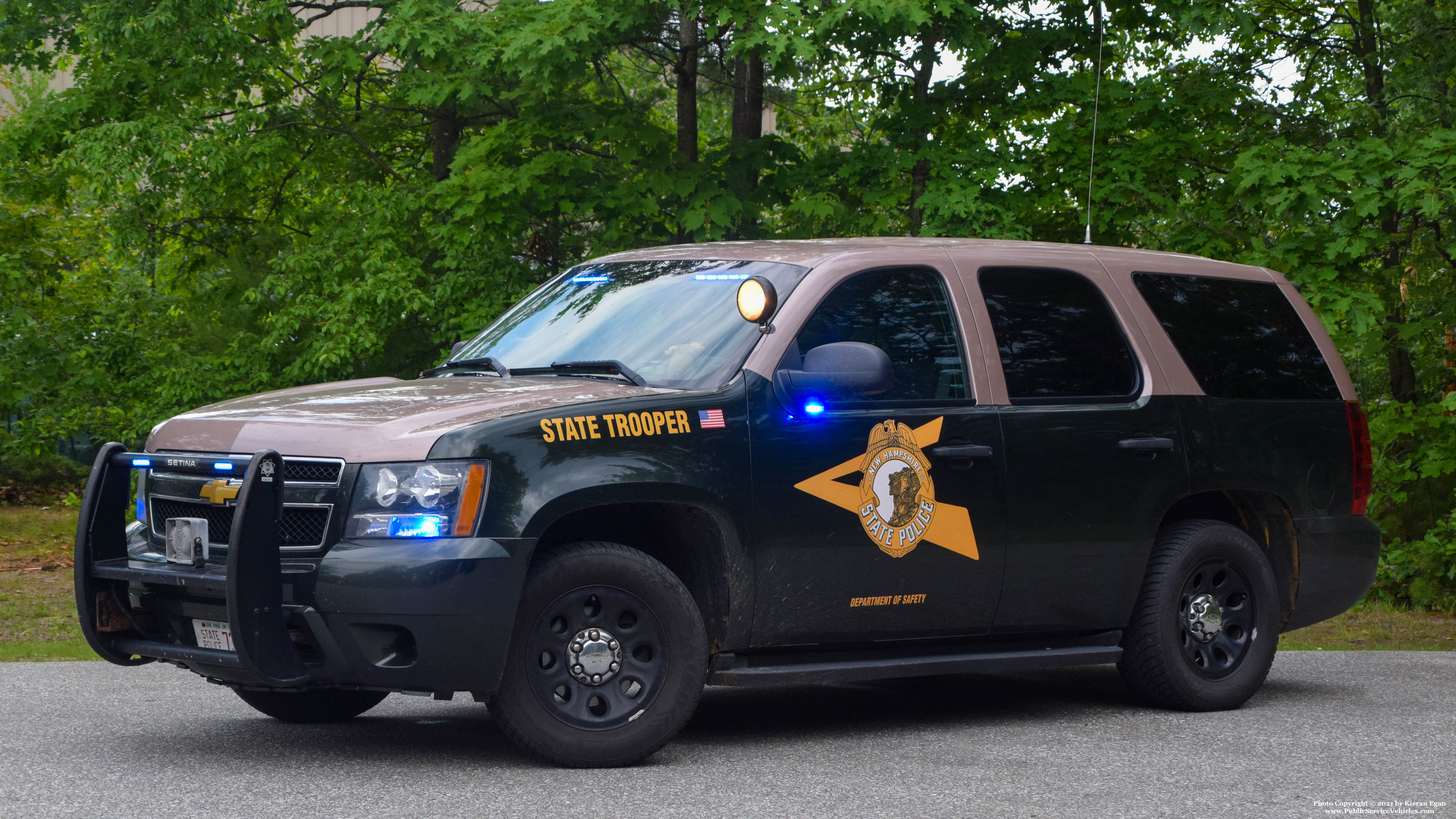 A photo  of New Hampshire State Police
            Cruiser 730, a 2007-2014 Chevrolet Tahoe             taken by Kieran Egan