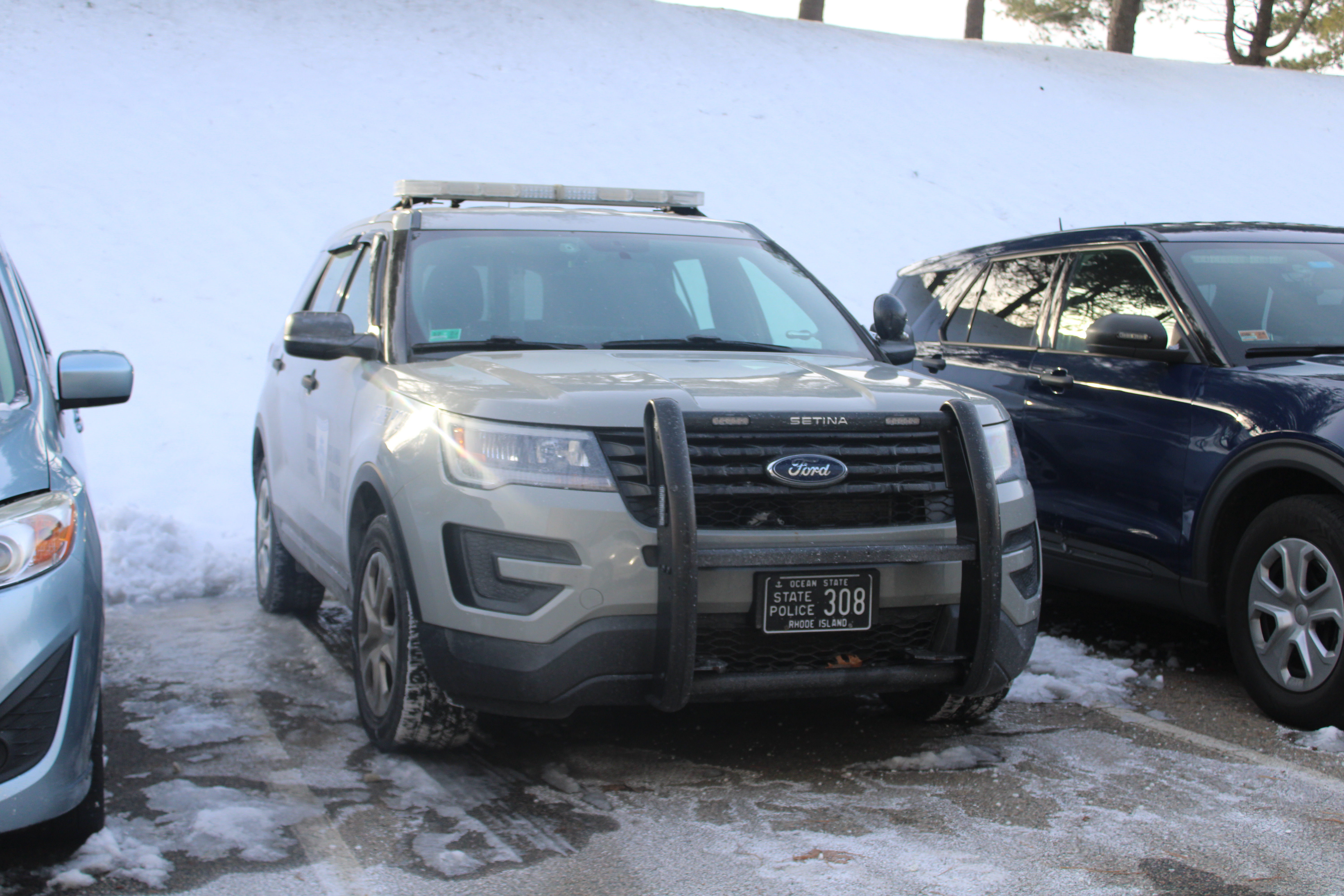 A photo  of Rhode Island State Police
            Cruiser 308, a 2017 Ford Police Interceptor Utility             taken by @riemergencyvehicles