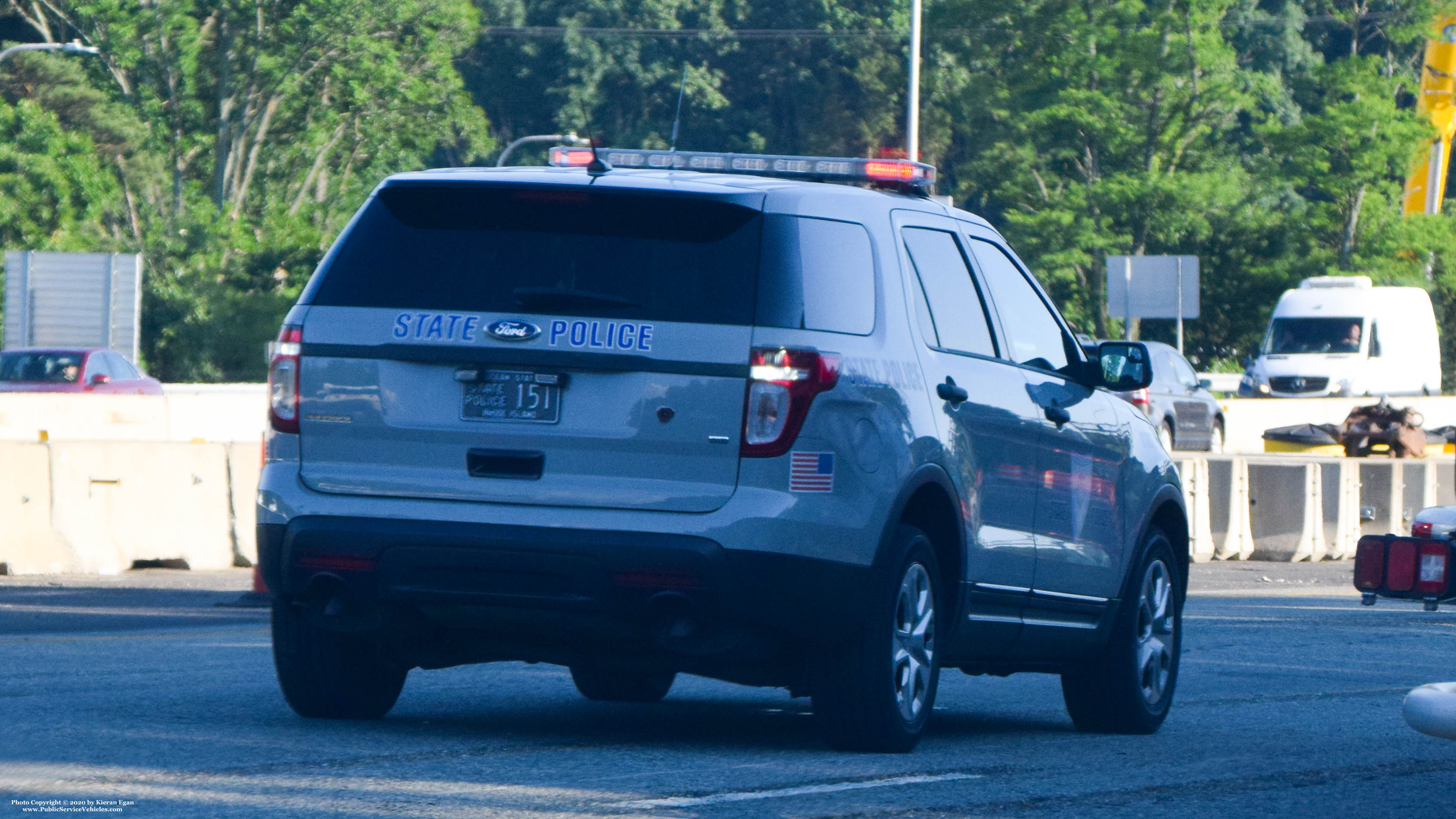 A photo  of Rhode Island State Police
            Cruiser 151, a 2013 Ford Police Interceptor Utility             taken by Kieran Egan