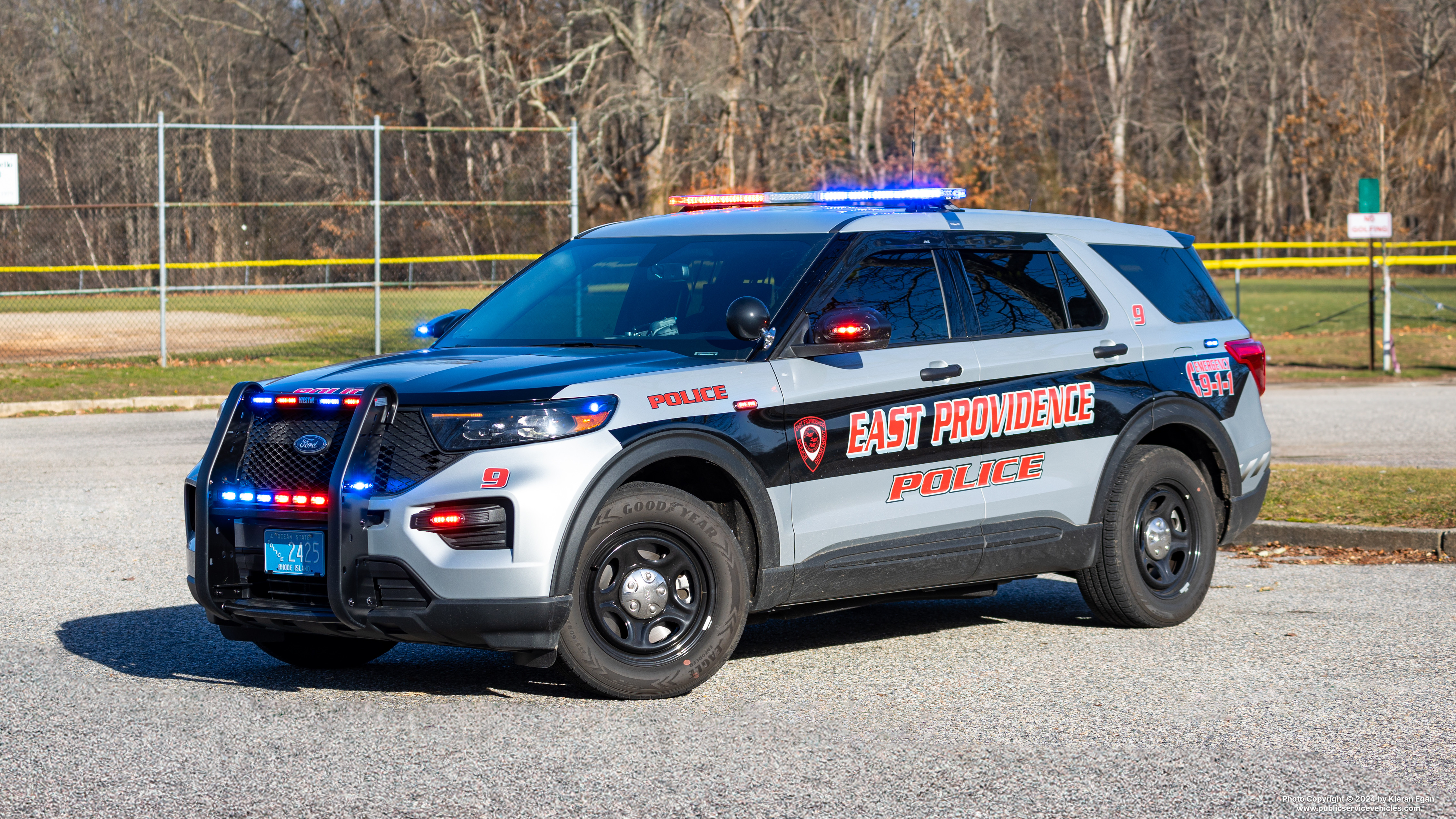 A photo  of East Providence Police
            Car 9, a 2022 Ford Police Interceptor Utility             taken by Kieran Egan