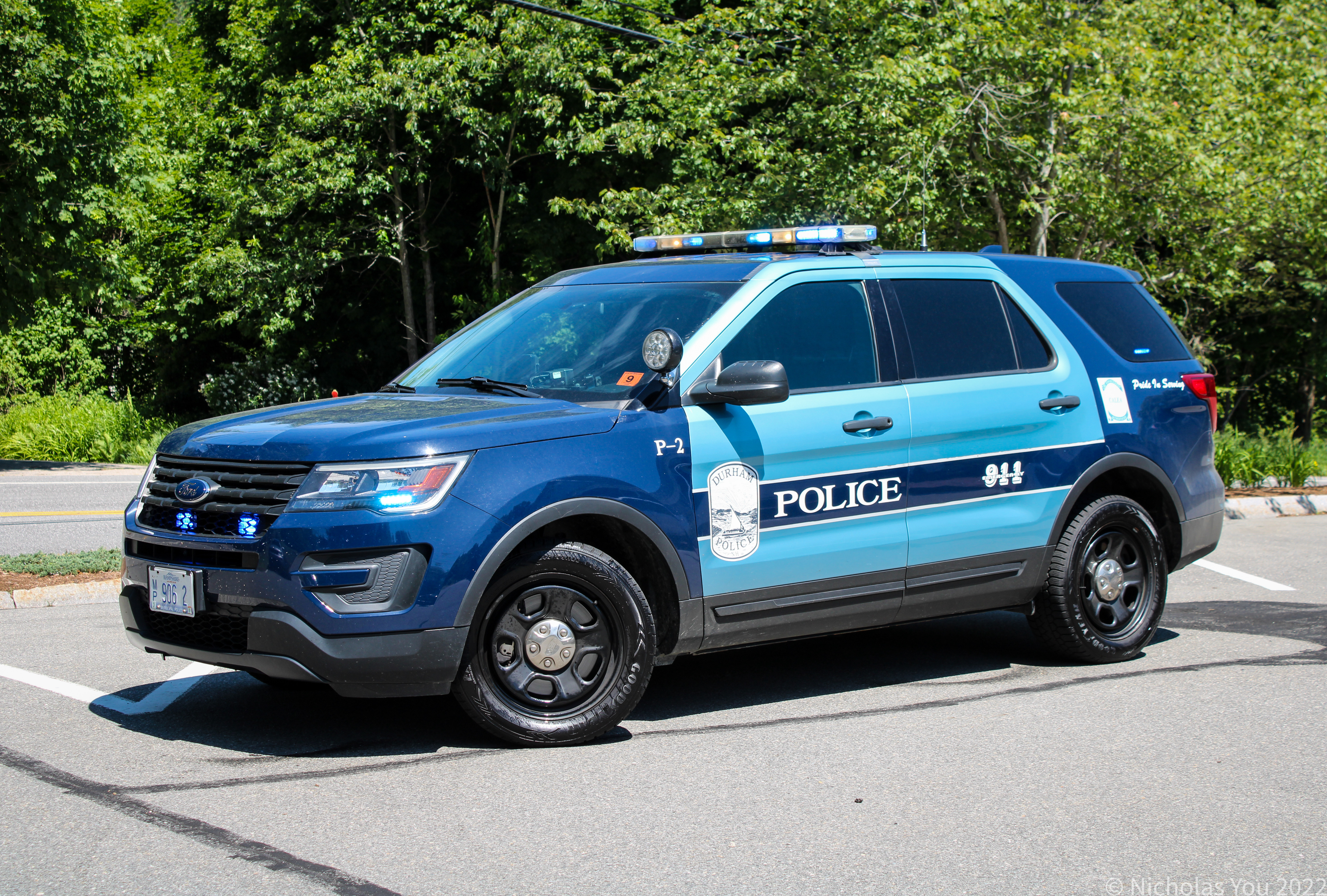 A photo  of Durham Police
            Cruiser P-2, a 2016-2019 Ford Police Interceptor Utility             taken by Nicholas You