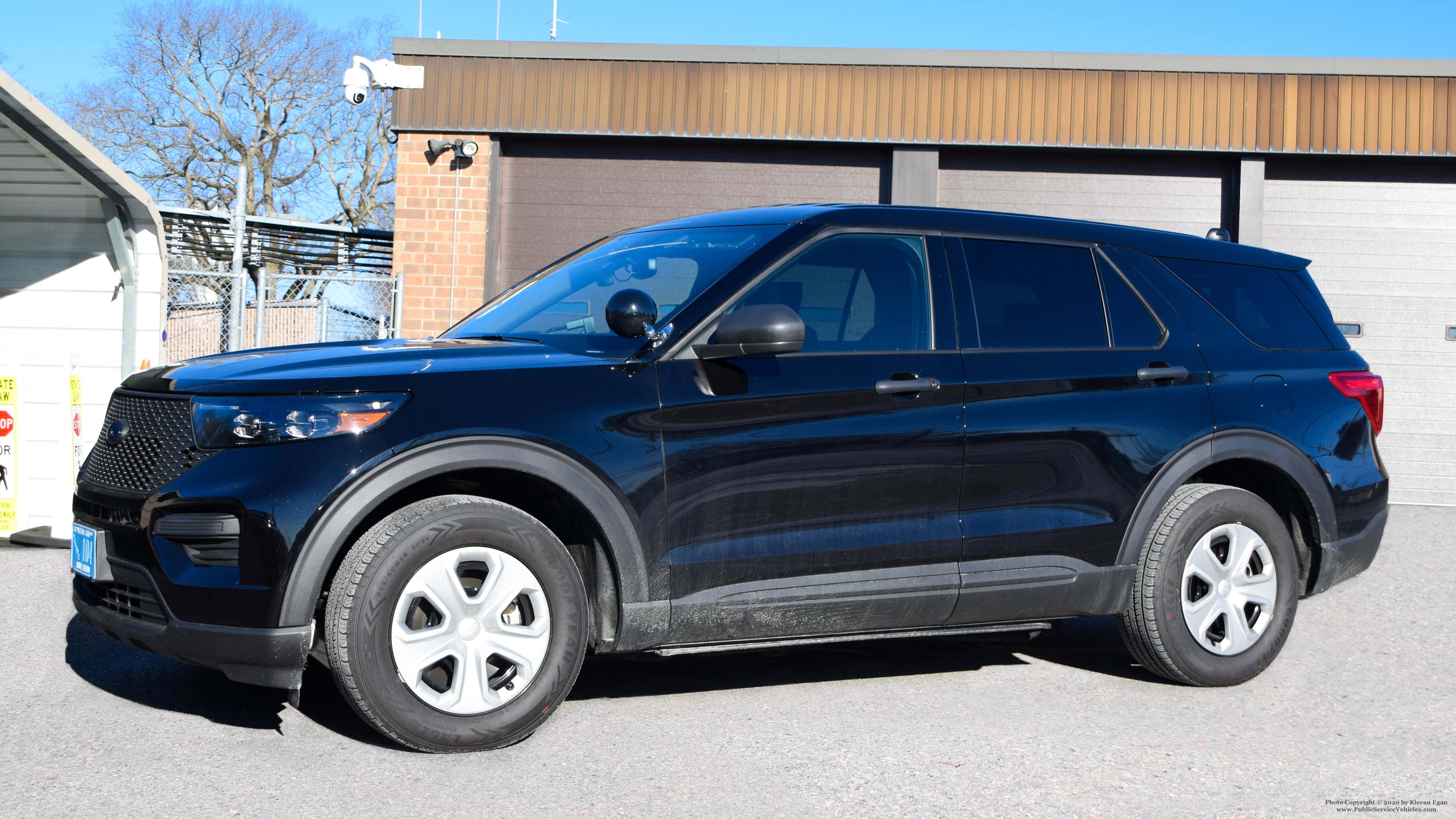 A photo  of Bristol Police
            Cruiser 104, a 2020 Ford Police Interceptor Utility             taken by Kieran Egan