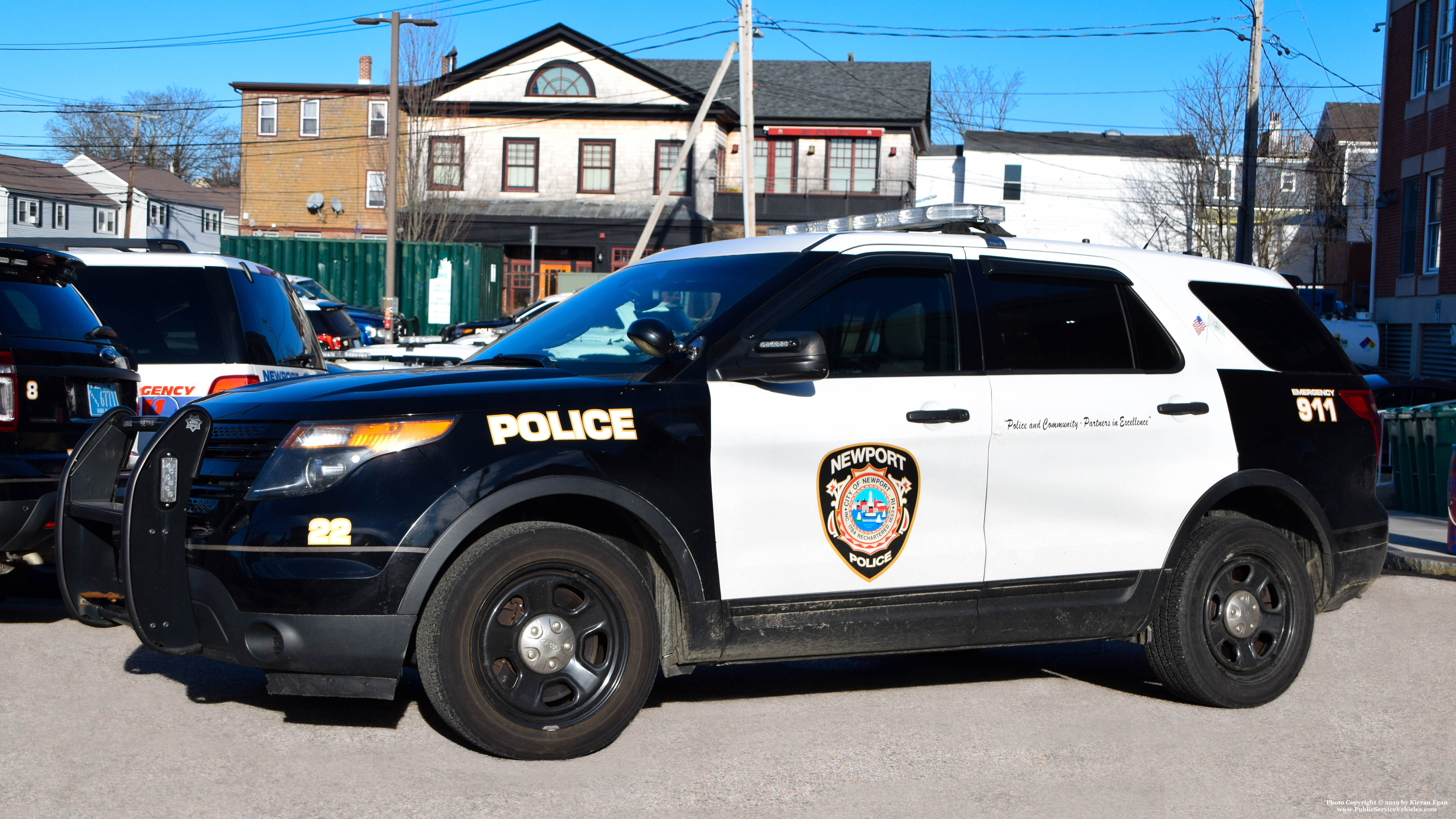 A photo  of Newport Police
            Car 22, a 2015 Ford Police Interceptor Utility             taken by Kieran Egan