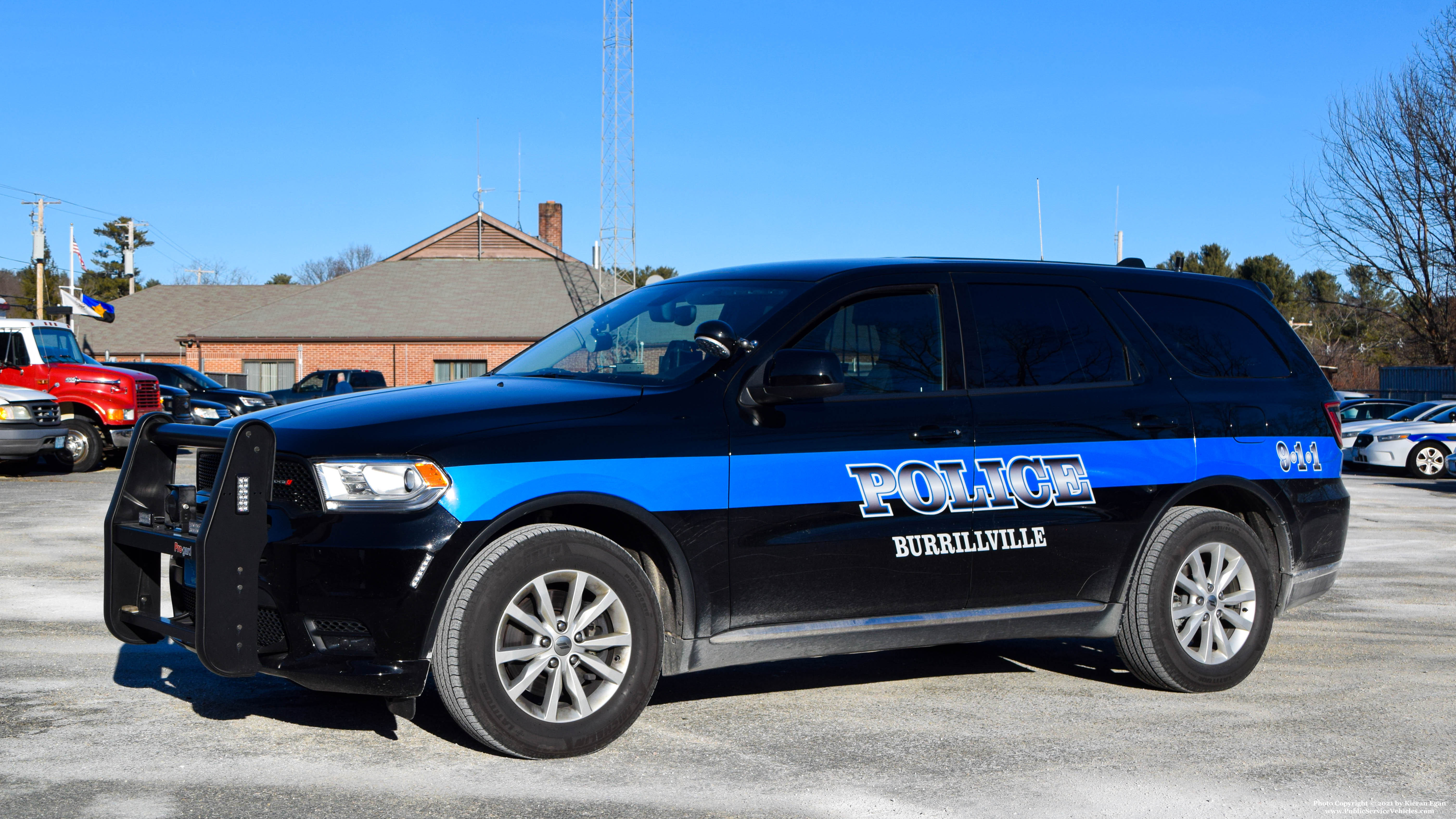 A photo  of Burrillville Police
            Cruiser 7203, a 2019 Dodge Durango             taken by Kieran Egan