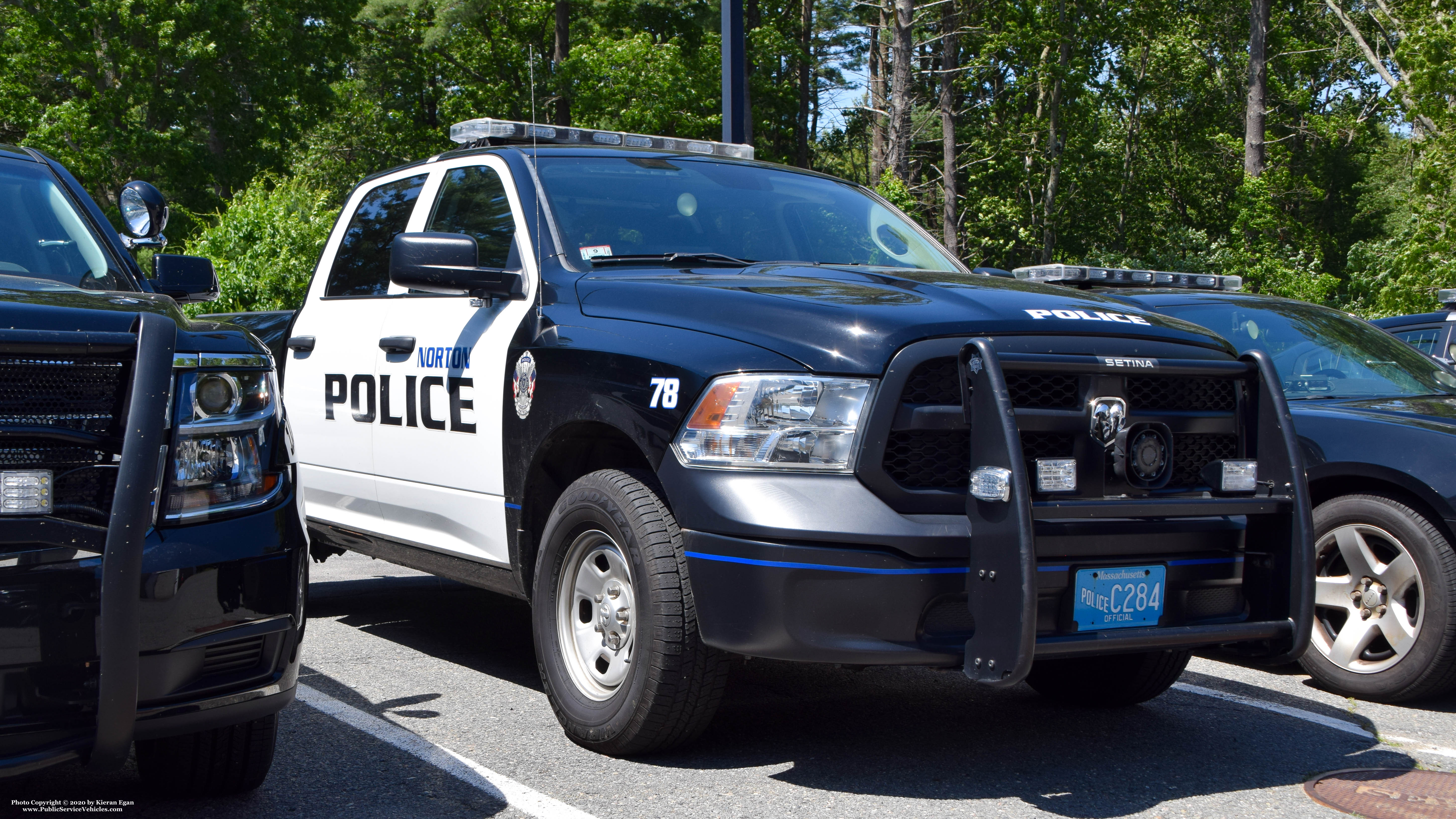 A photo  of Norton Police
            Cruiser 78, a 2016 RAM 1500             taken by Kieran Egan