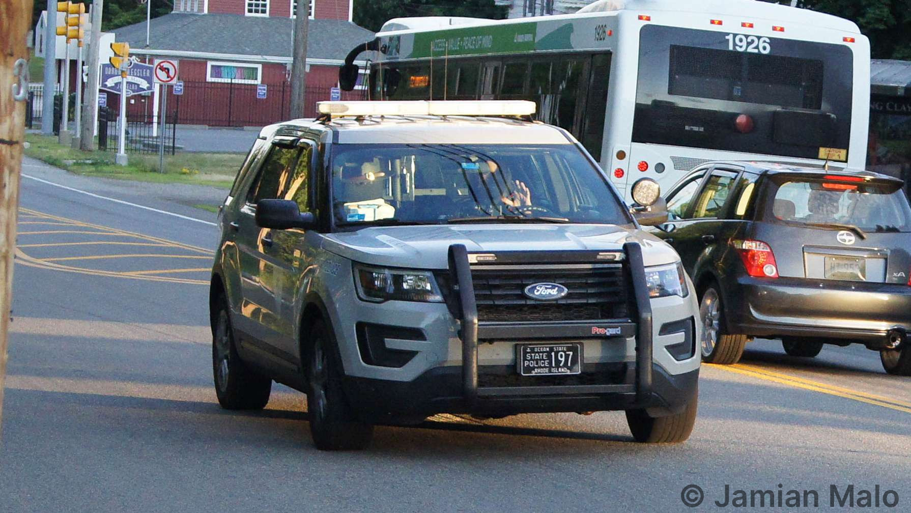 A photo  of Rhode Island State Police
            Cruiser 197, a 2017 Ford Police Interceptor Utility             taken by Jamian Malo