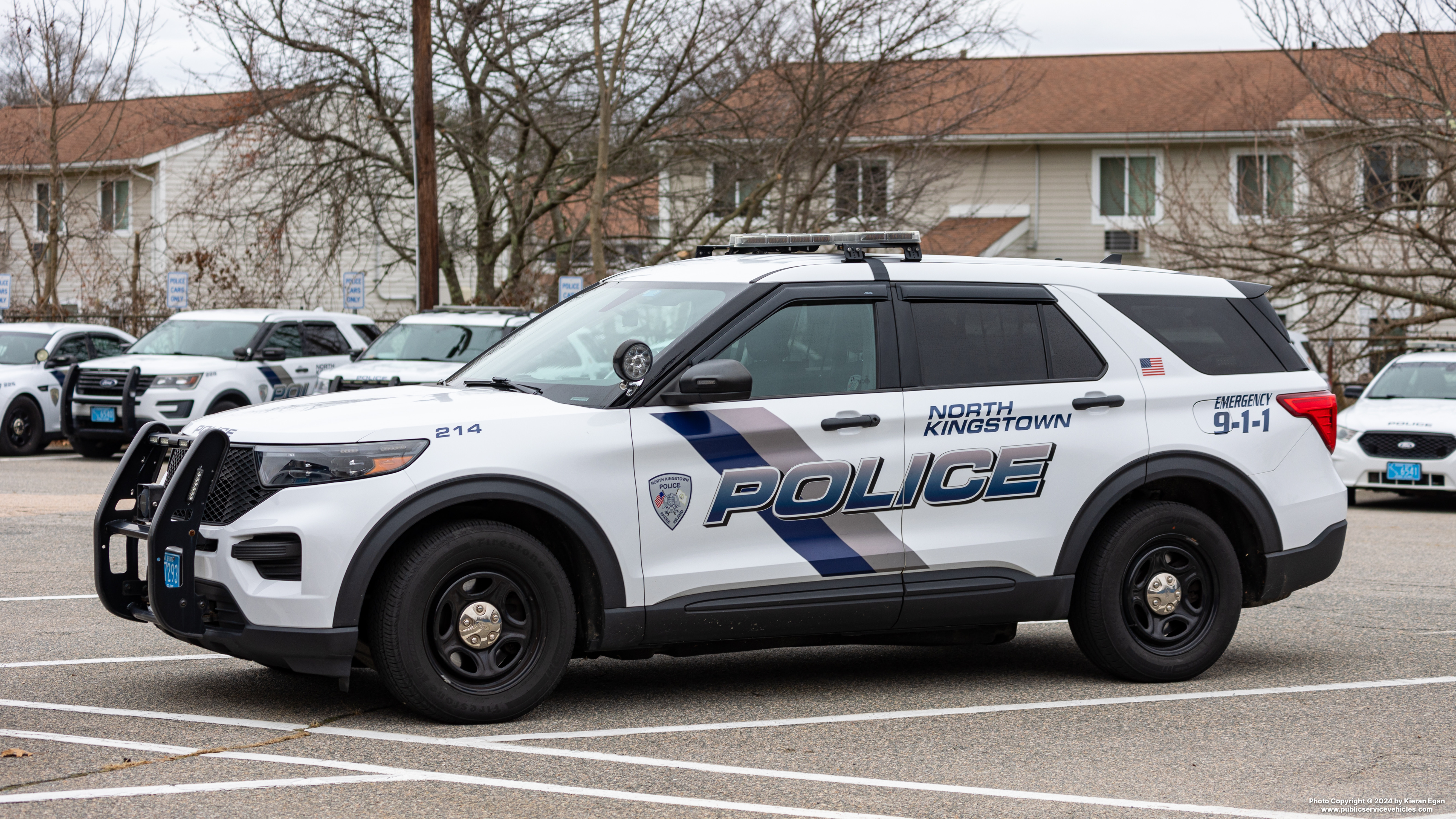 A photo  of North Kingstown Police
            Cruiser 214, a 2020 Ford Police Interceptor Utility             taken by Kieran Egan