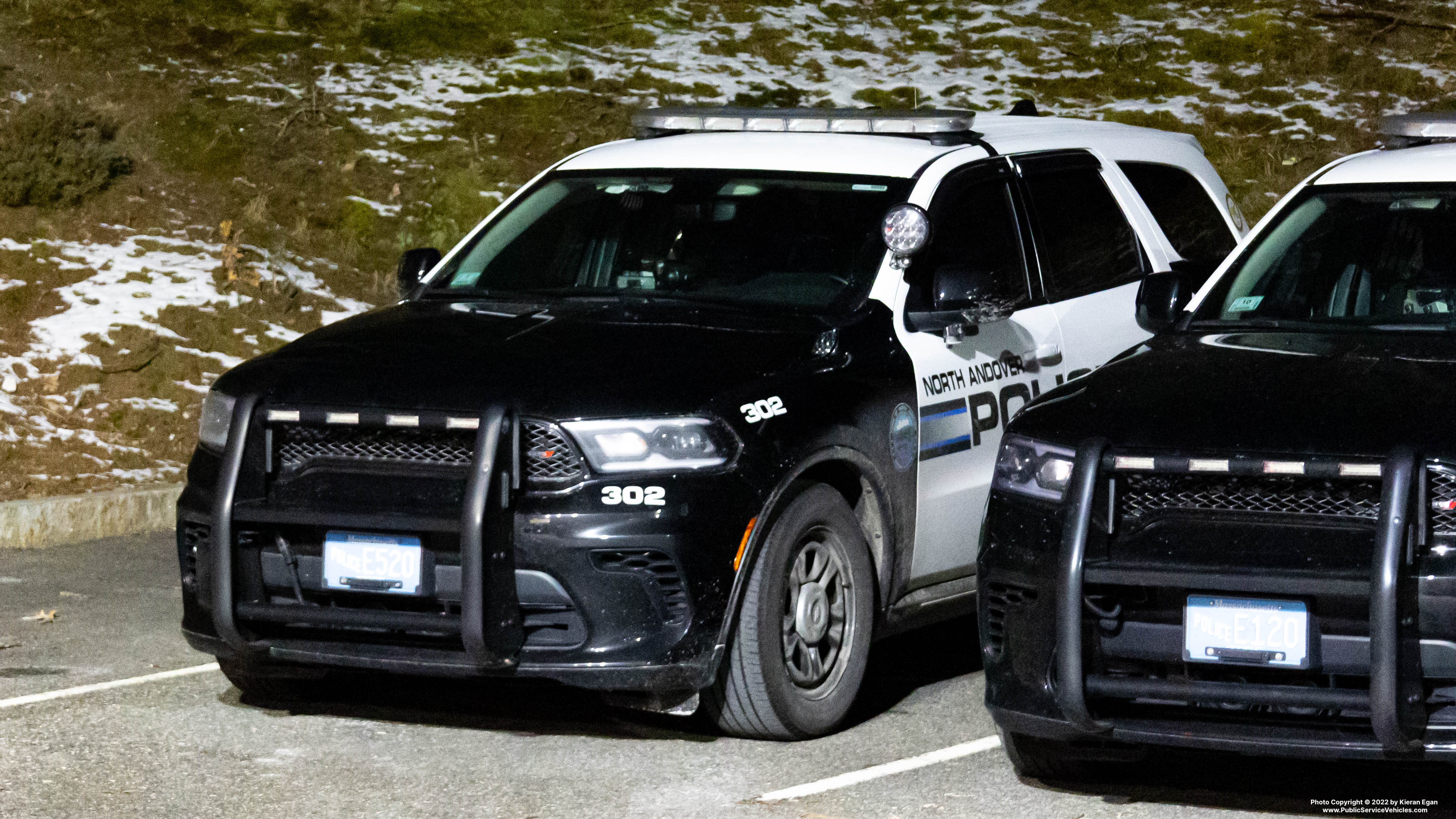 A photo  of North Andover Police
            Cruiser 302, a 2021 Dodge Durango             taken by Kieran Egan