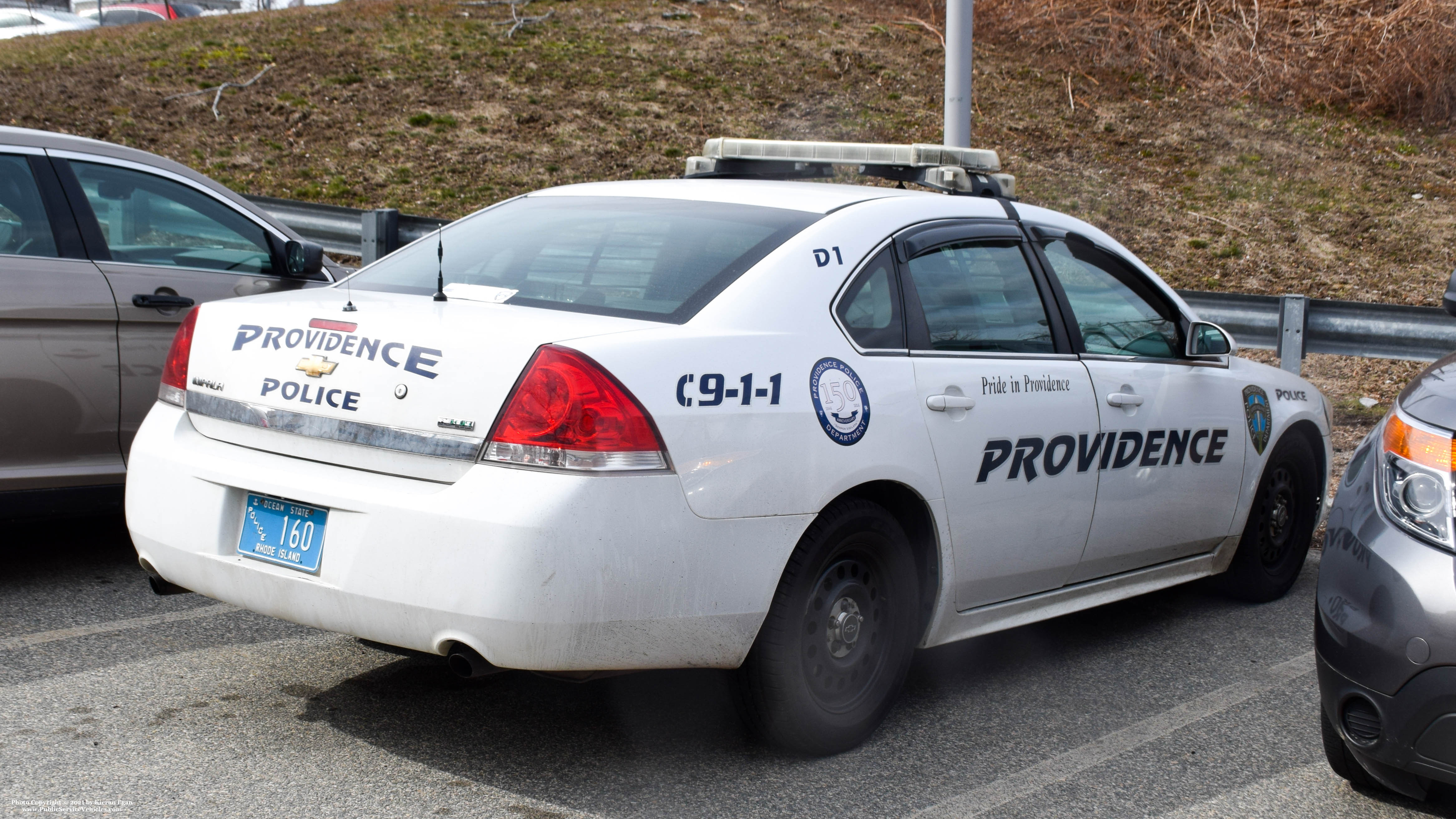 A photo  of Providence Police
            Cruiser 160, a 2006-2013 Chevrolet Impala             taken by Kieran Egan