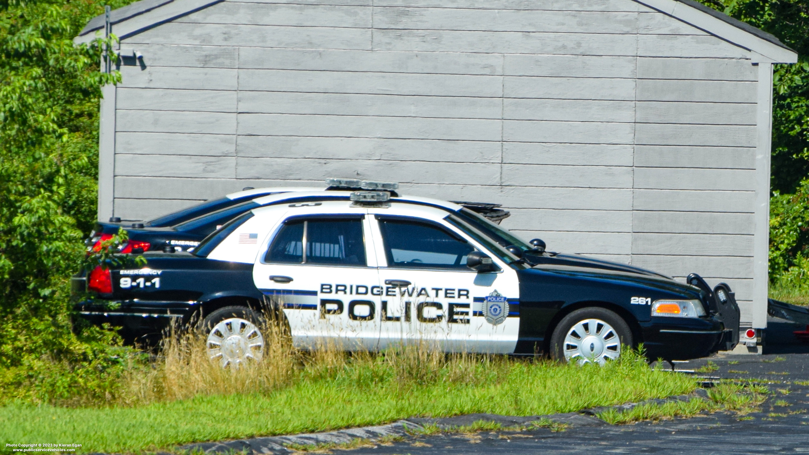 A photo  of Bridgewater Police
            Cruiser 261, a 2011 Ford Crown Victoria Police Interceptor             taken by Kieran Egan