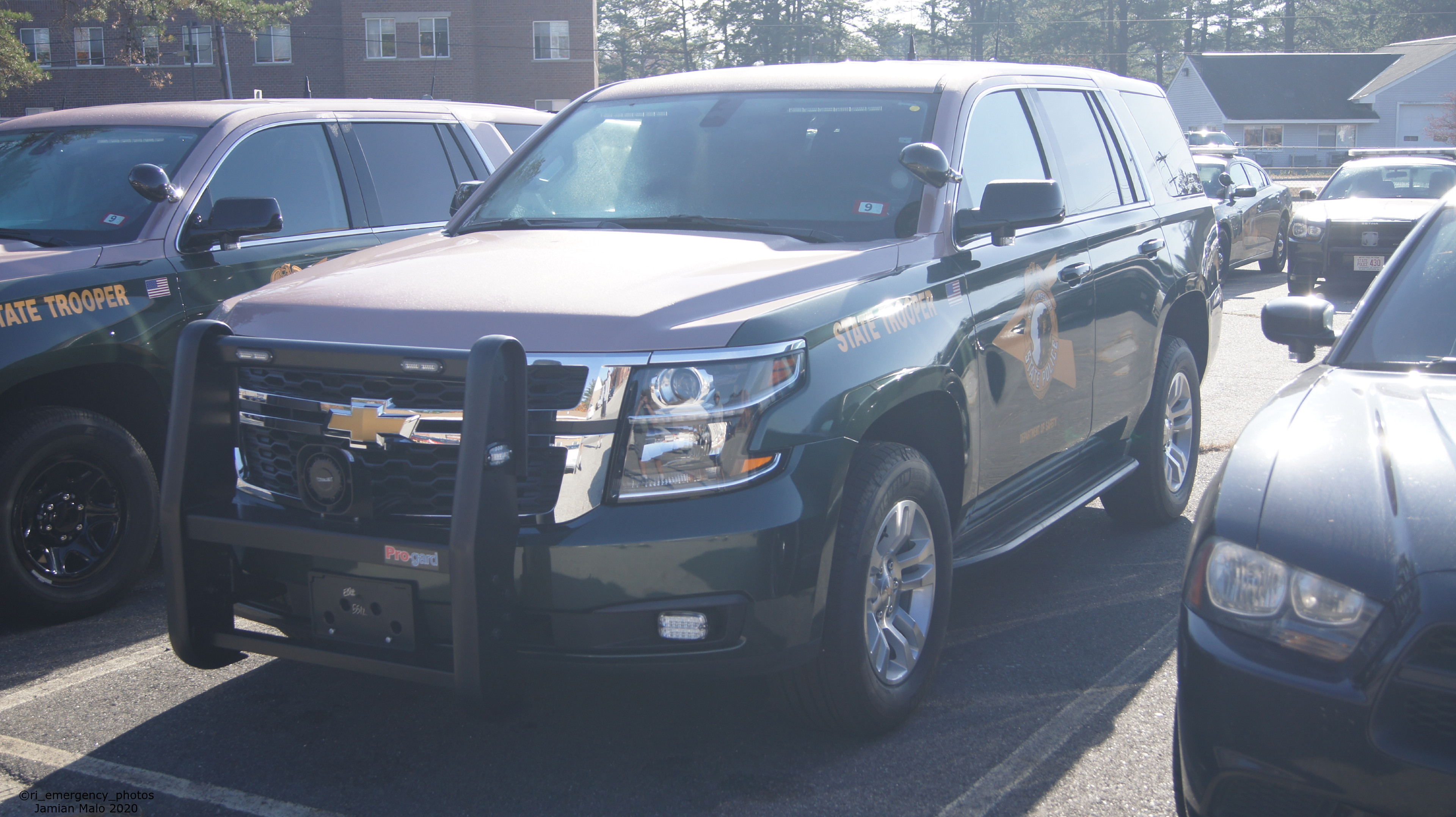 A photo  of New Hampshire State Police
            Cruiser 714, a 2020 Chevrolet Tahoe             taken by Jamian Malo