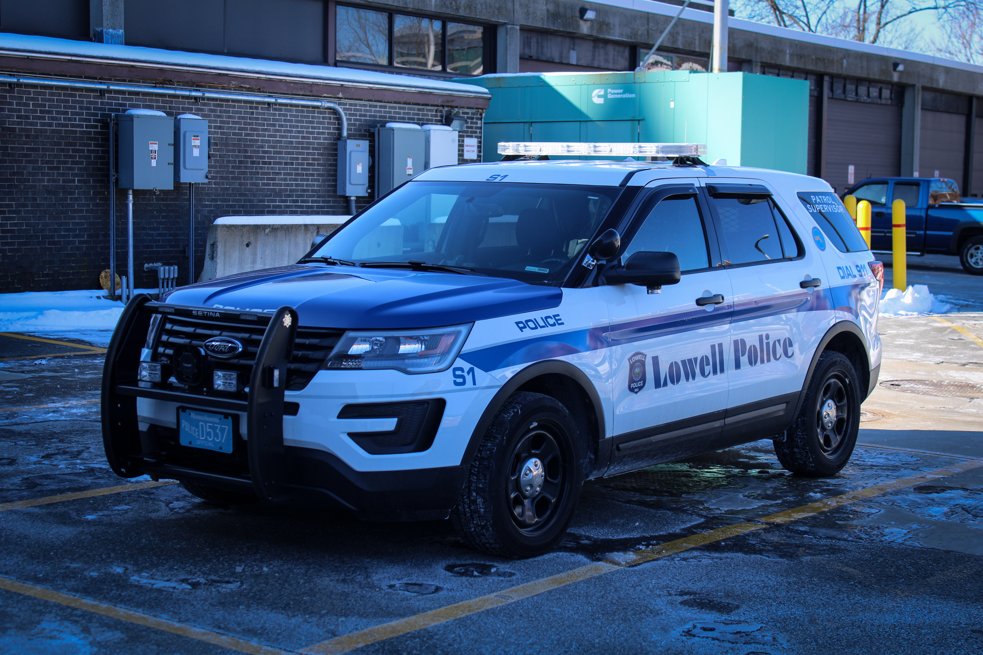A photo  of Lowell Police
            Supervisor 1, a 2017 Ford Police Interceptor Utility             taken by Nicholas You