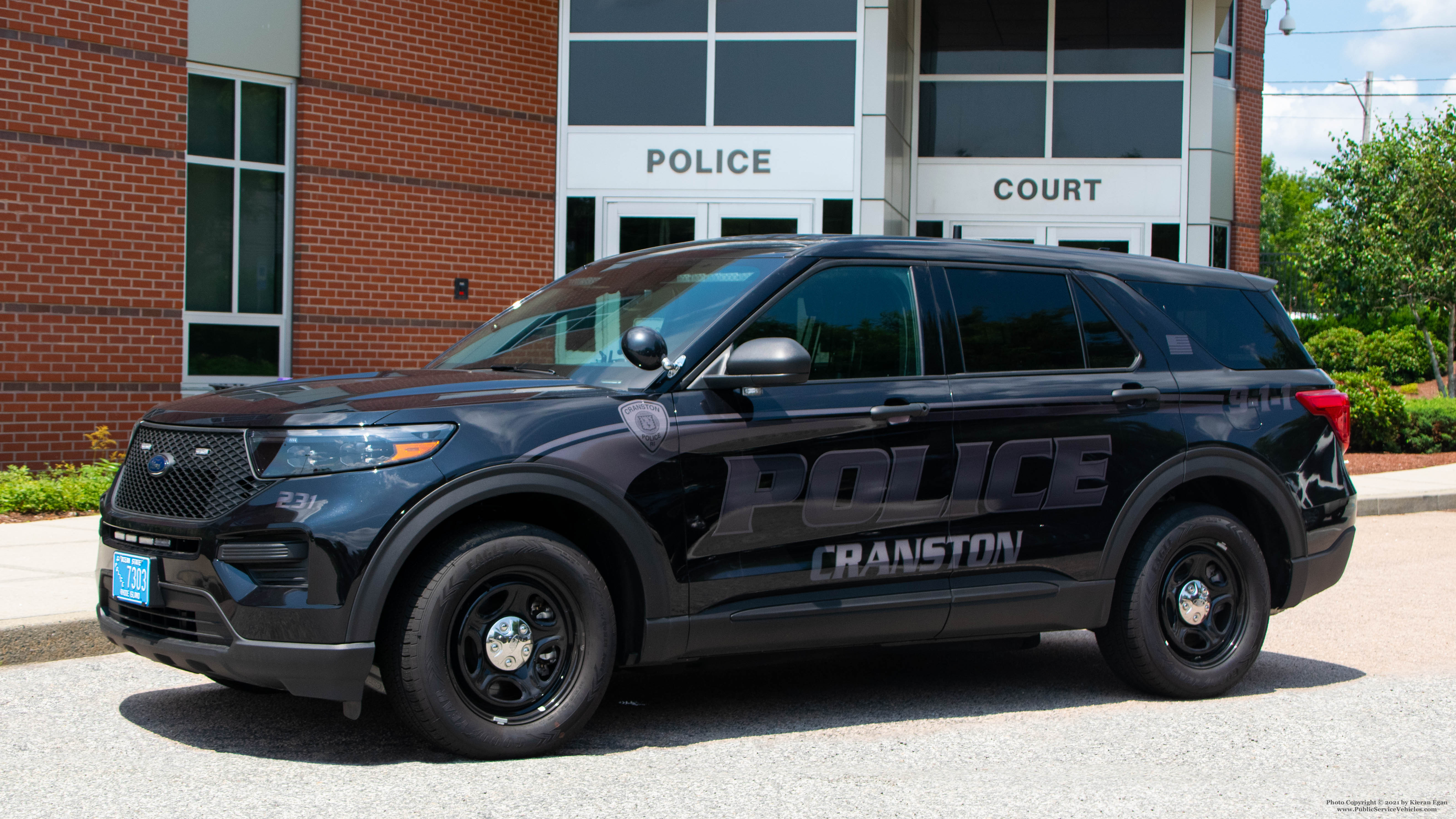 A photo  of Cranston Police
            Cruiser 231, a 2020 Ford Police Interceptor Utility             taken by Kieran Egan