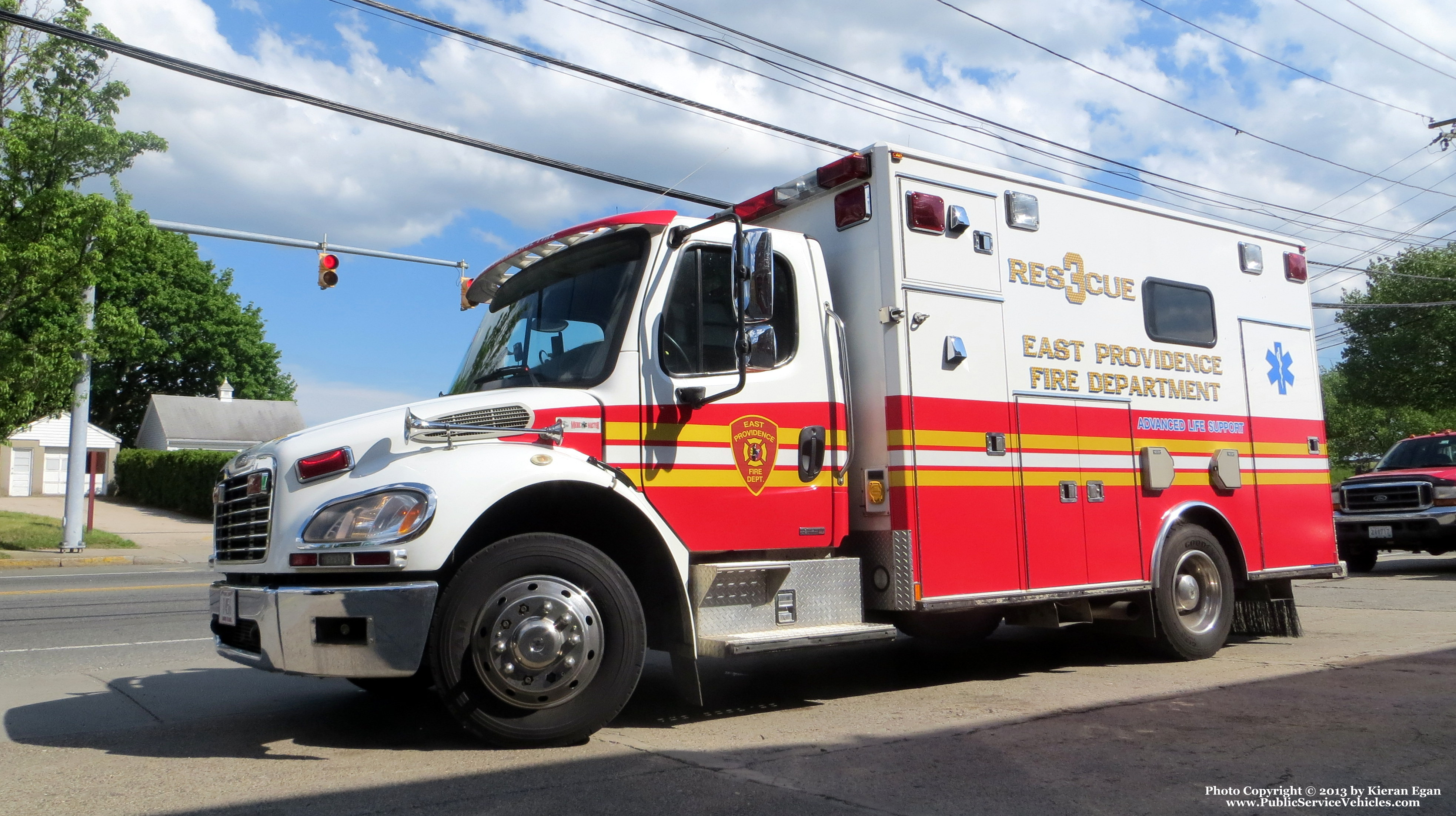 A photo  of East Providence Fire
            Rescue 3, a 2004 Freightliner             taken by Kieran Egan