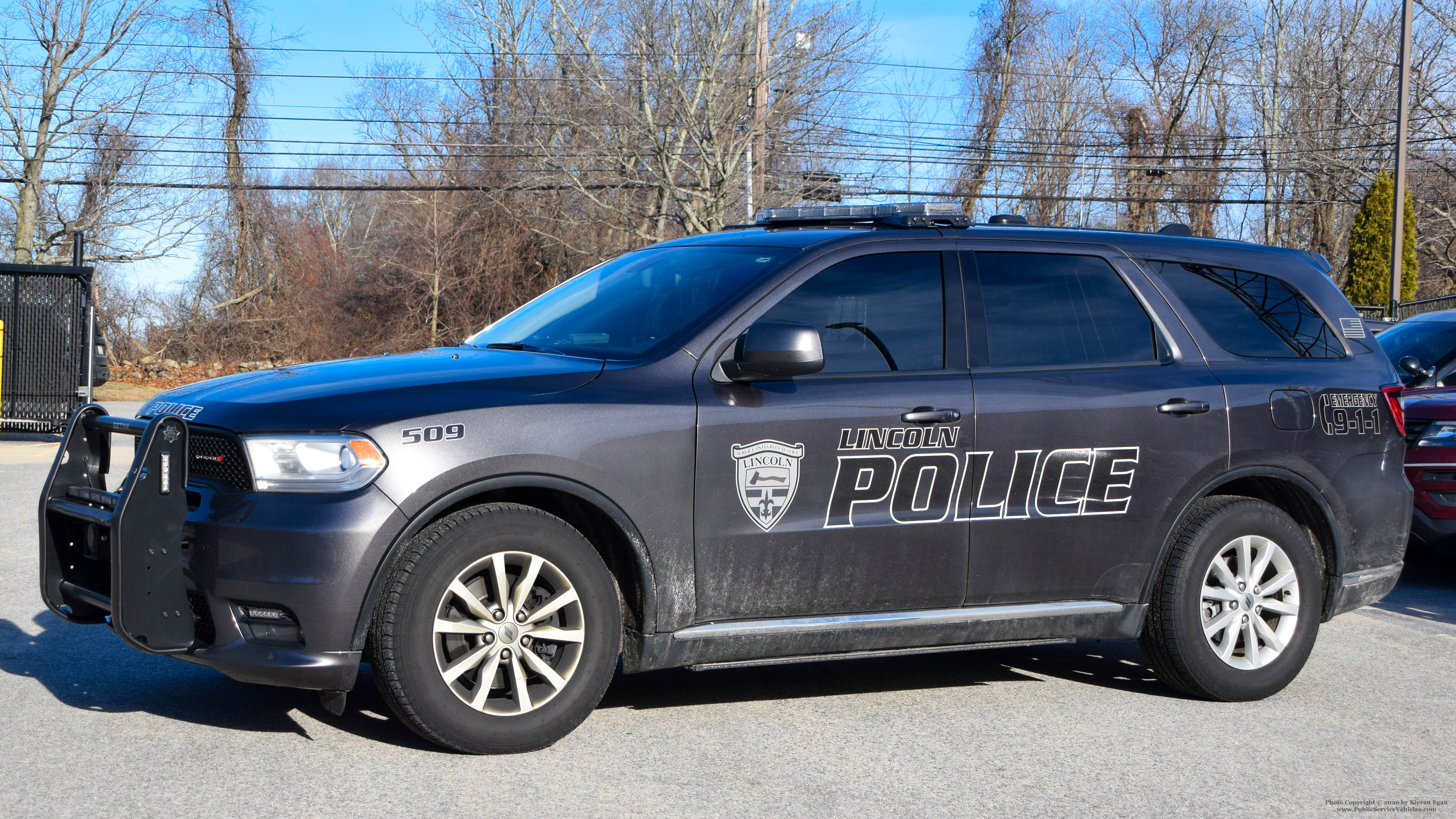 A photo  of Lincoln Police
            Cruiser 509, a 2019 Dodge Durango             taken by Kieran Egan