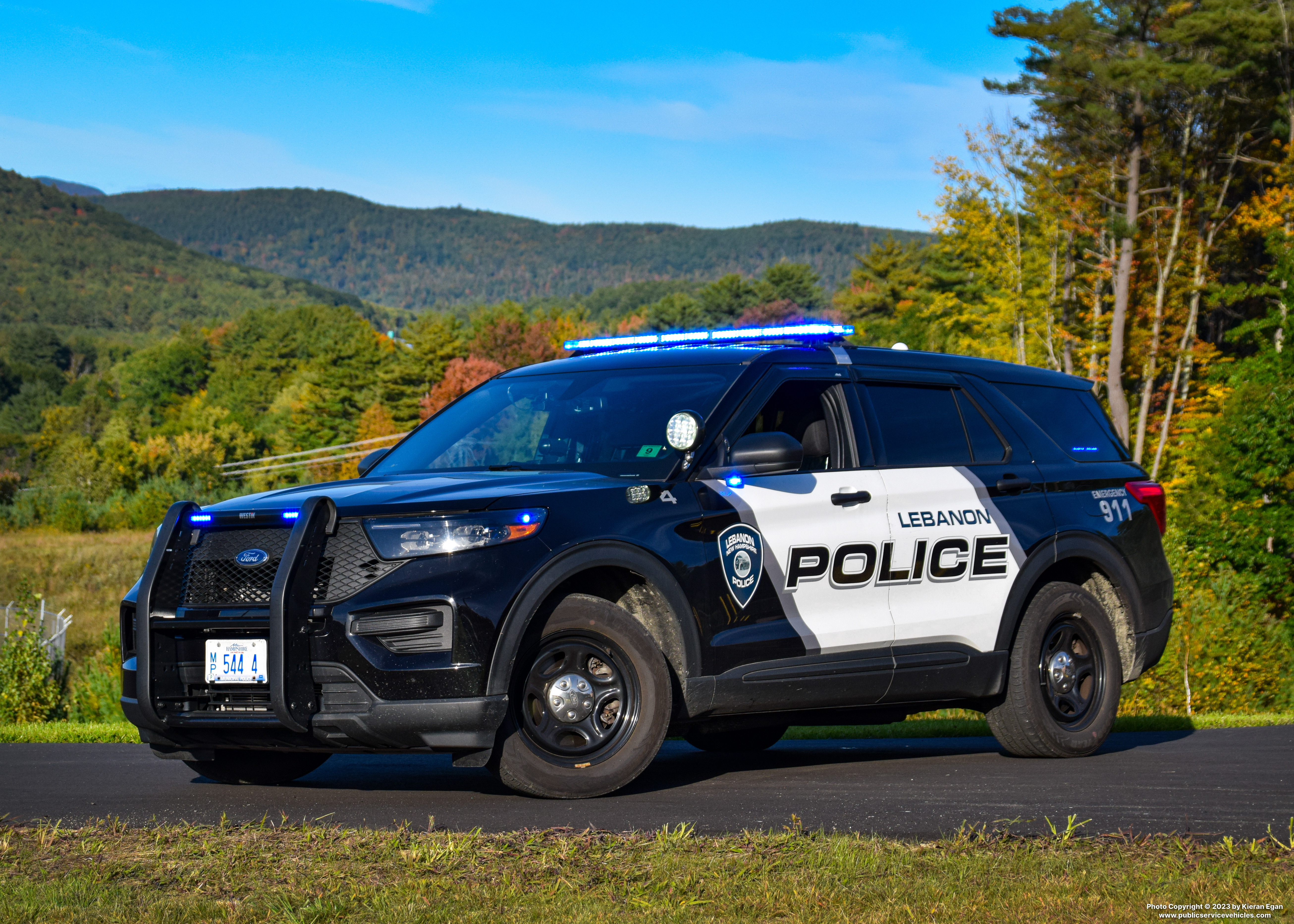 A photo  of Lebanon Police
            Car 4, a 2021 Ford Police Interceptor Utility             taken by Kieran Egan