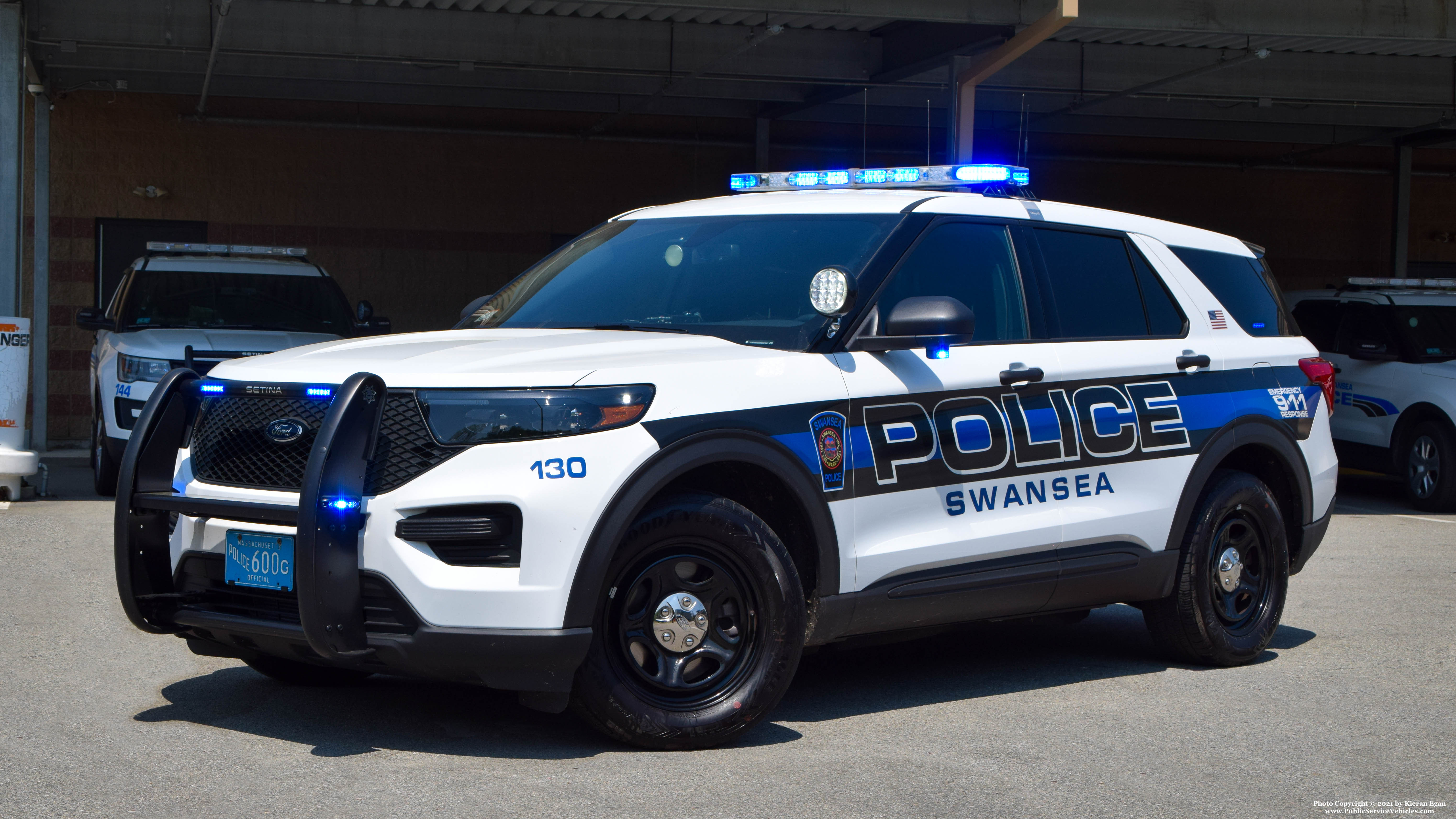 A photo  of Swansea Police
            Cruiser 130, a 2021 Ford Police Interceptor Utility             taken by Kieran Egan