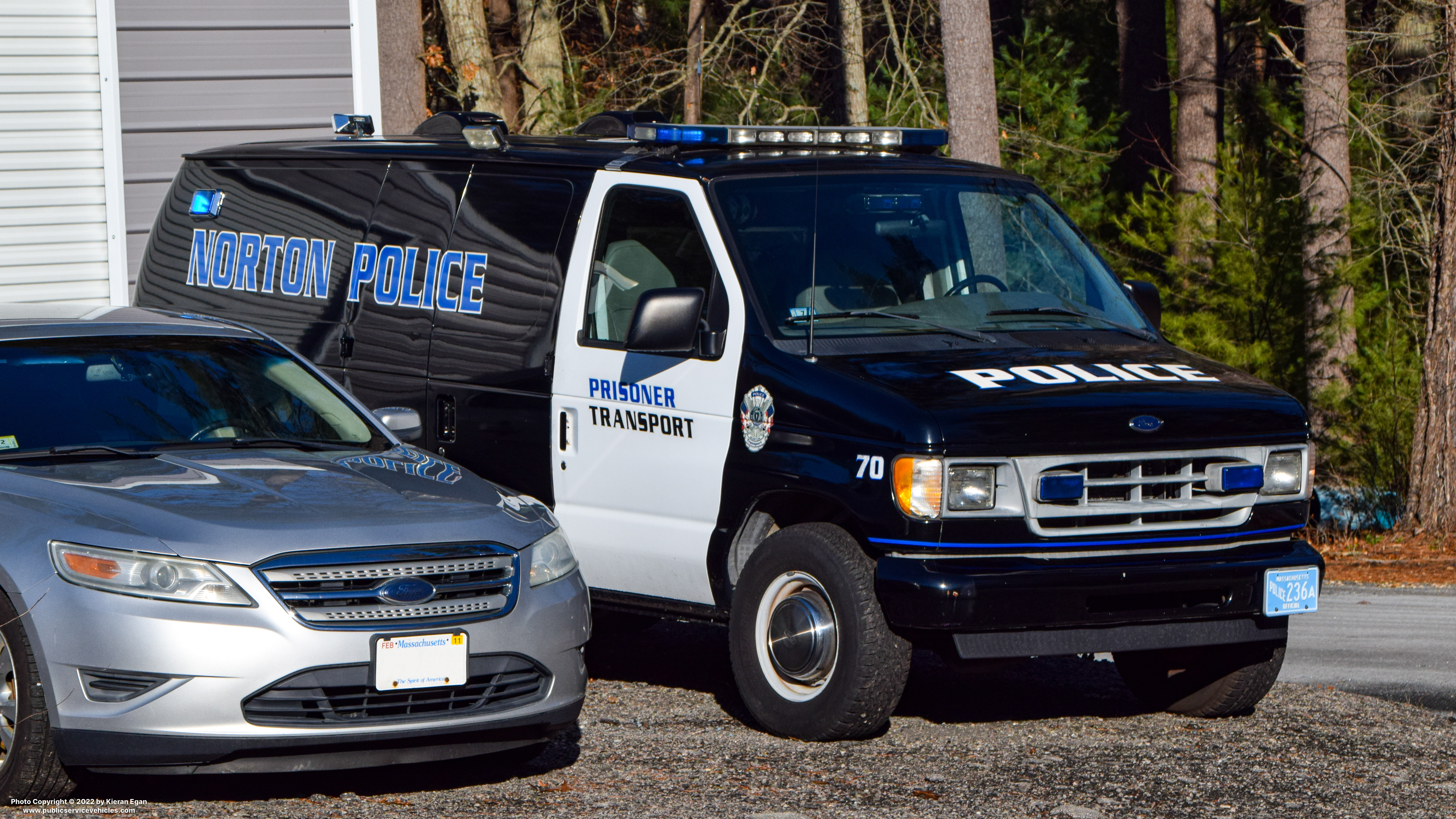 A photo  of Norton Police
            Cruiser 70, a 2001 Ford E-350             taken by Kieran Egan