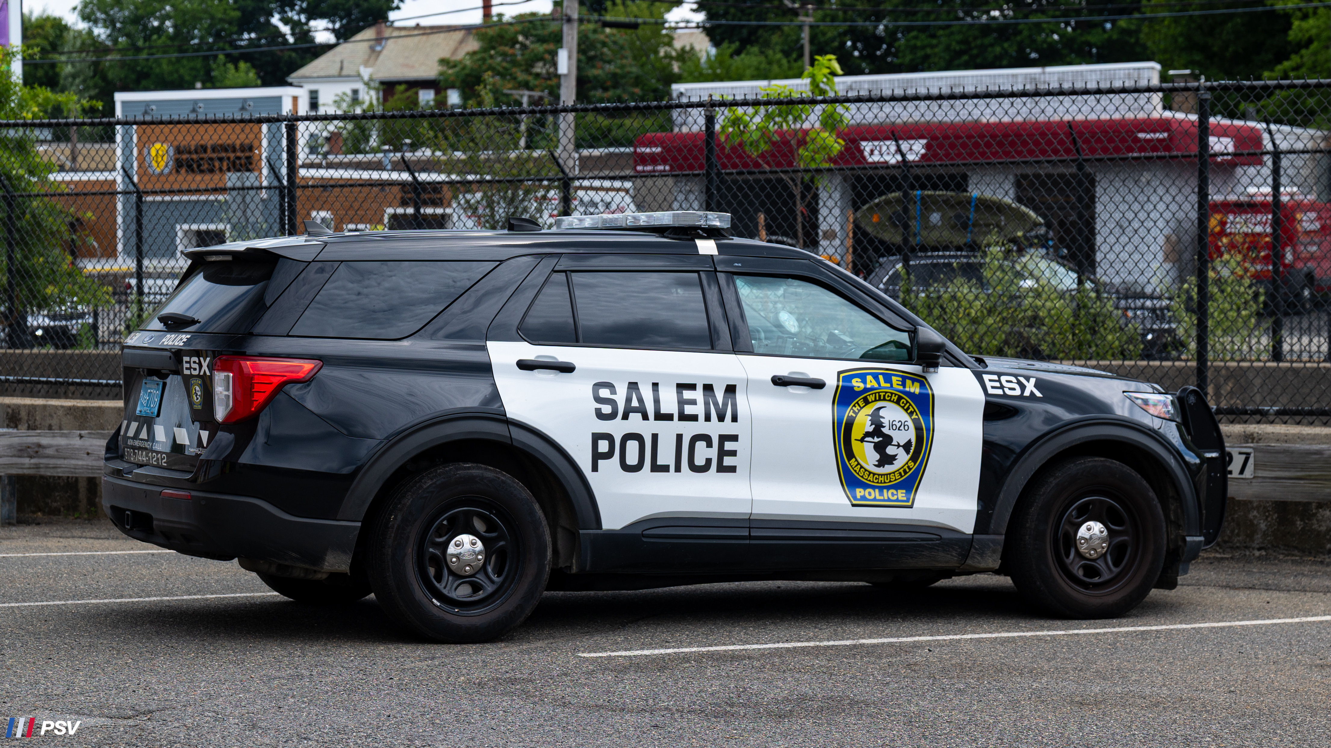 A photo  of Salem Police
            ESX Unit, a 2021 Ford Police Interceptor Utility             taken by Kieran Egan
