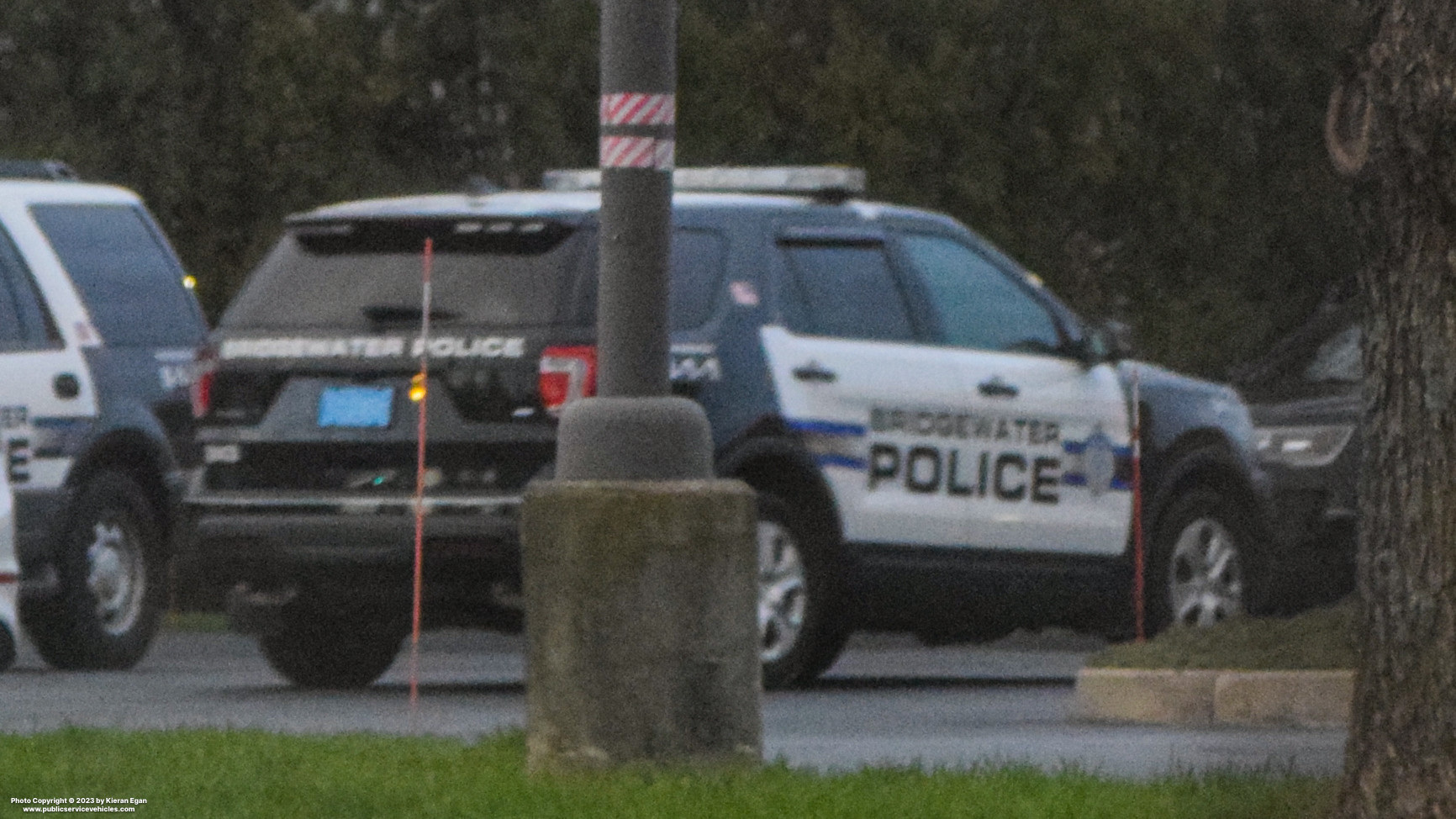 A photo  of Bridgewater Police
            Cruiser 243, a 2018 Ford Police Interceptor Utility             taken by Kieran Egan