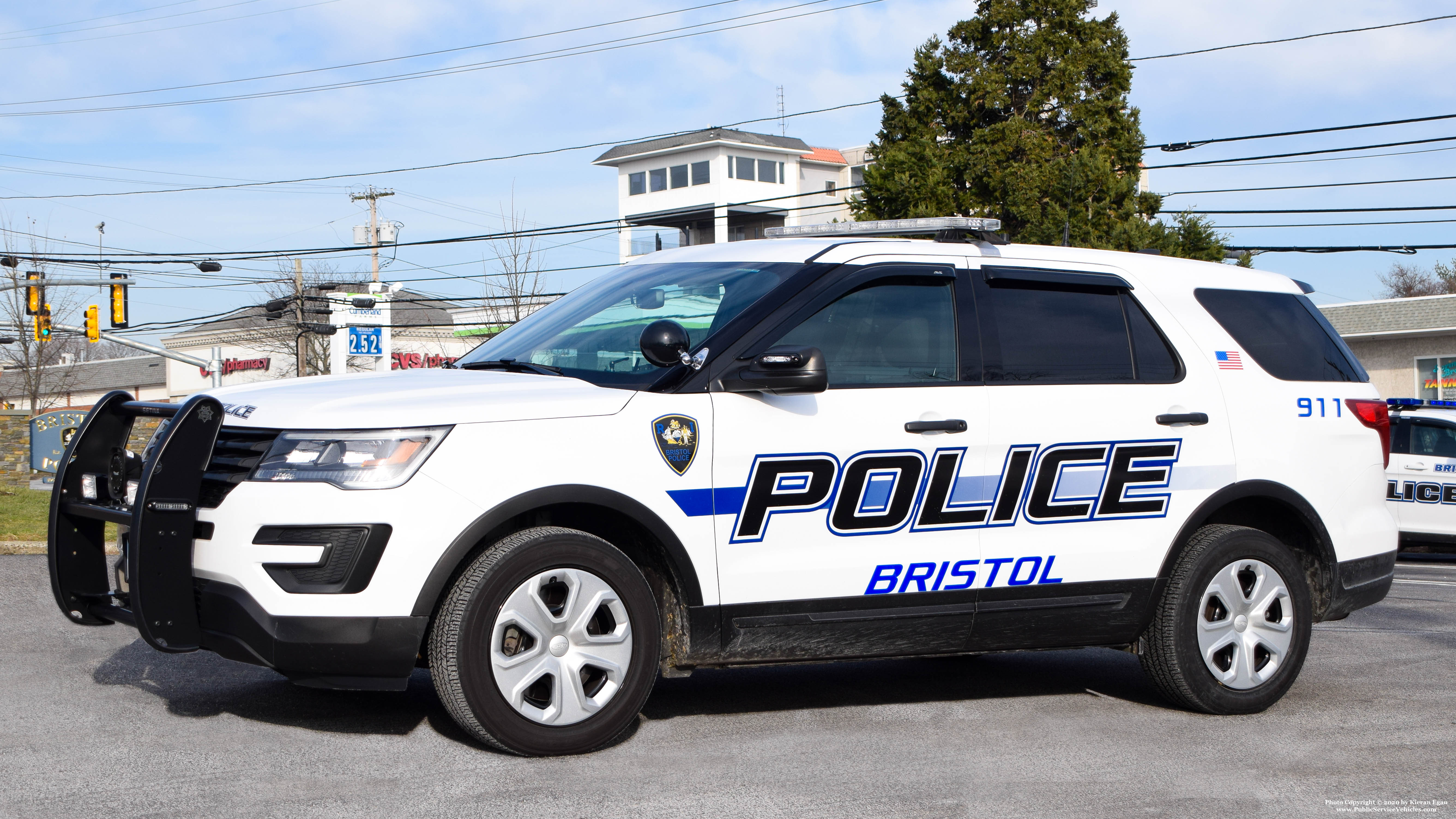 A photo  of Bristol Police
            Patrol Cruiser 145, a 2019 Ford Police Interceptor Utility             taken by Kieran Egan