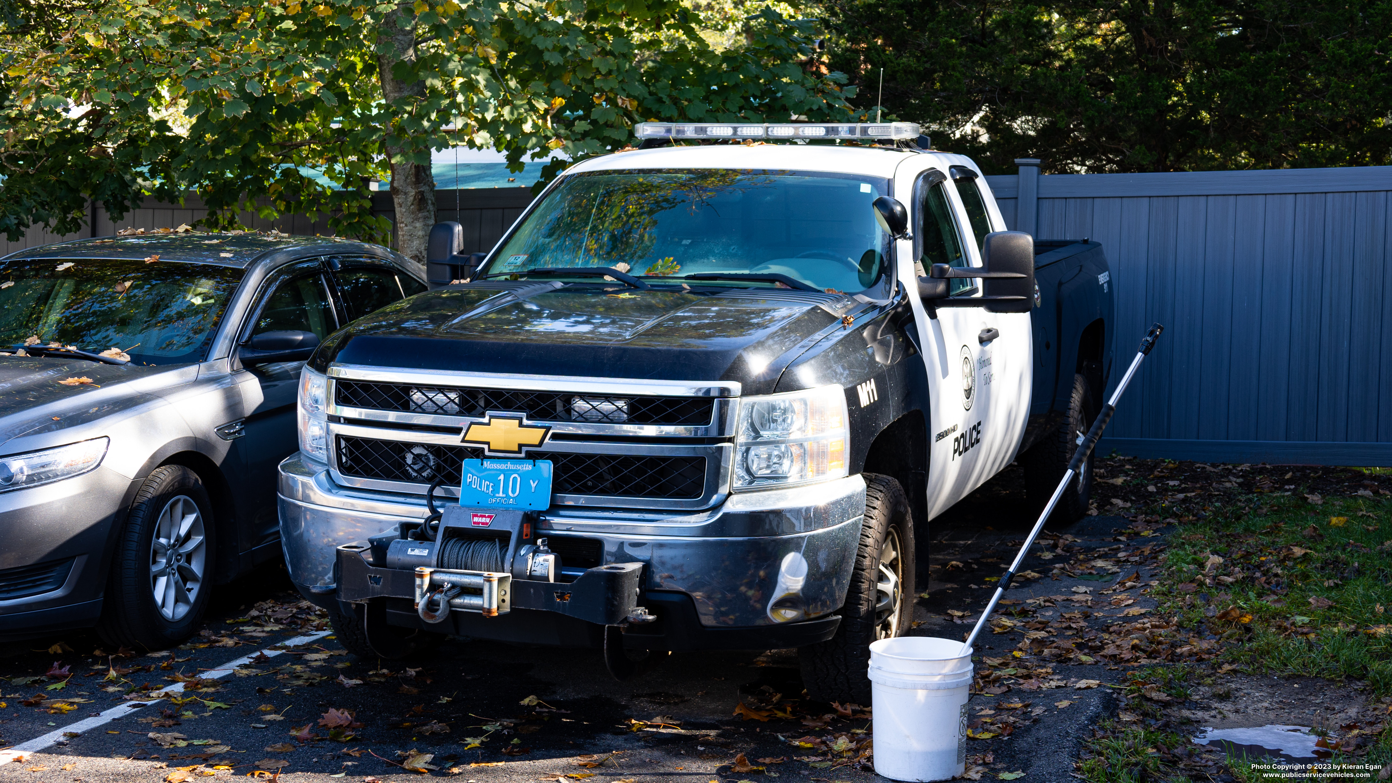 A photo  of Orleans Police
            Cruiser M11, a 2013 Chevrolet Silverado 2500HD Extended Cab             taken by Kieran Egan