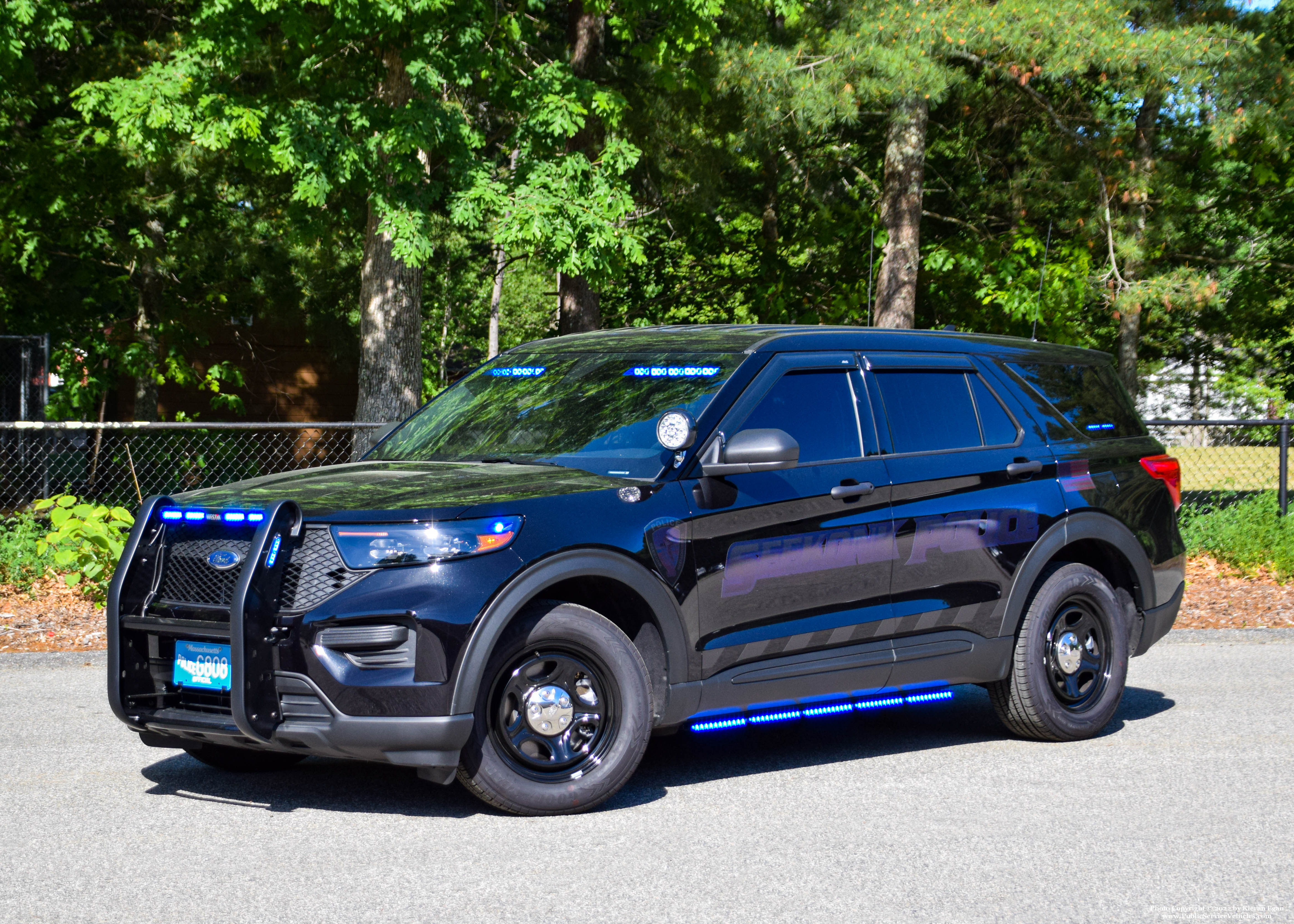 A photo  of Seekonk Police
            Supervisor 1, a 2022 Ford Police Interceptor Utility             taken by Kieran Egan
