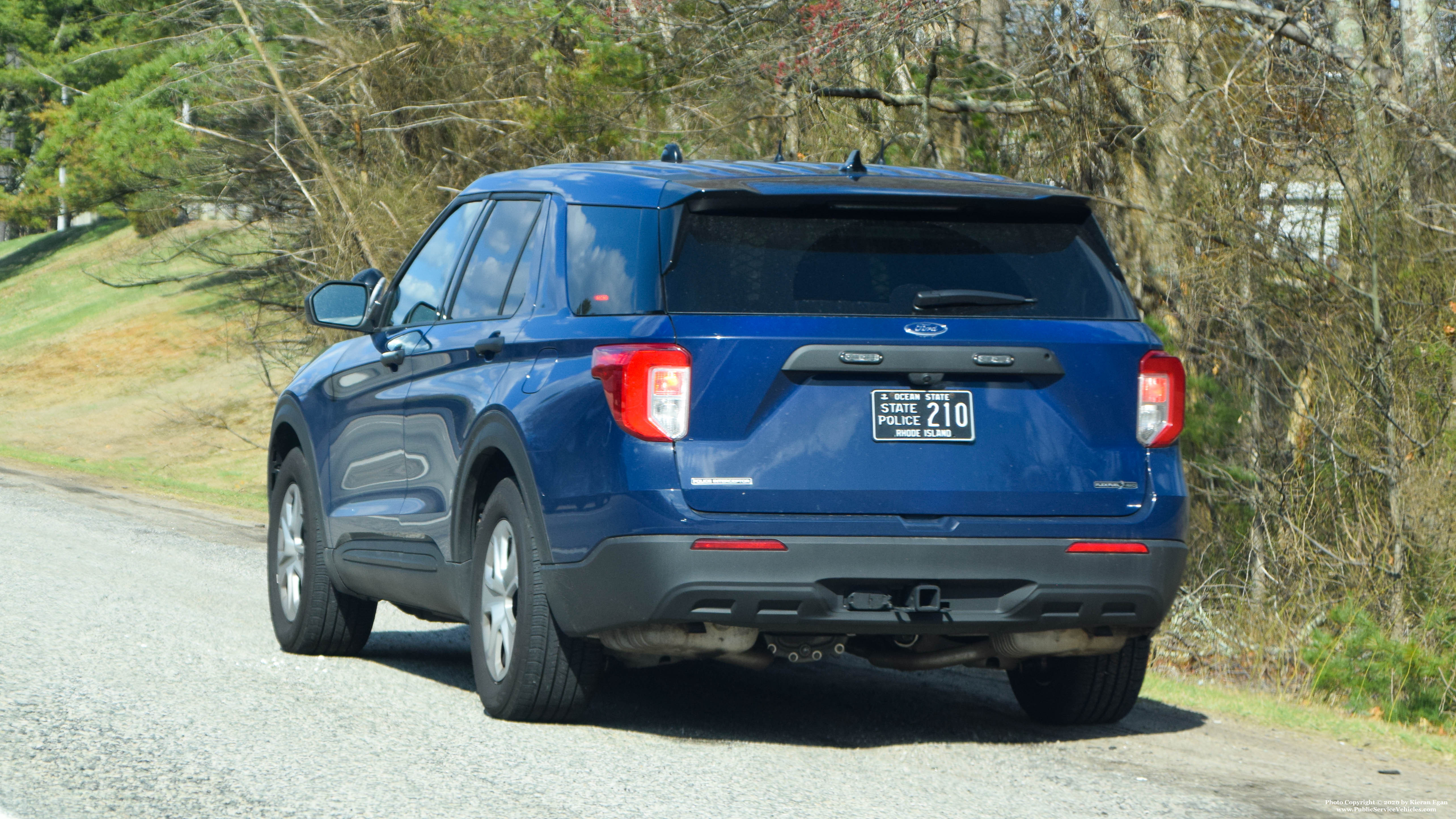 A photo  of Rhode Island State Police
            Cruiser 210, a 2020 Ford Police Interceptor Utility             taken by Kieran Egan