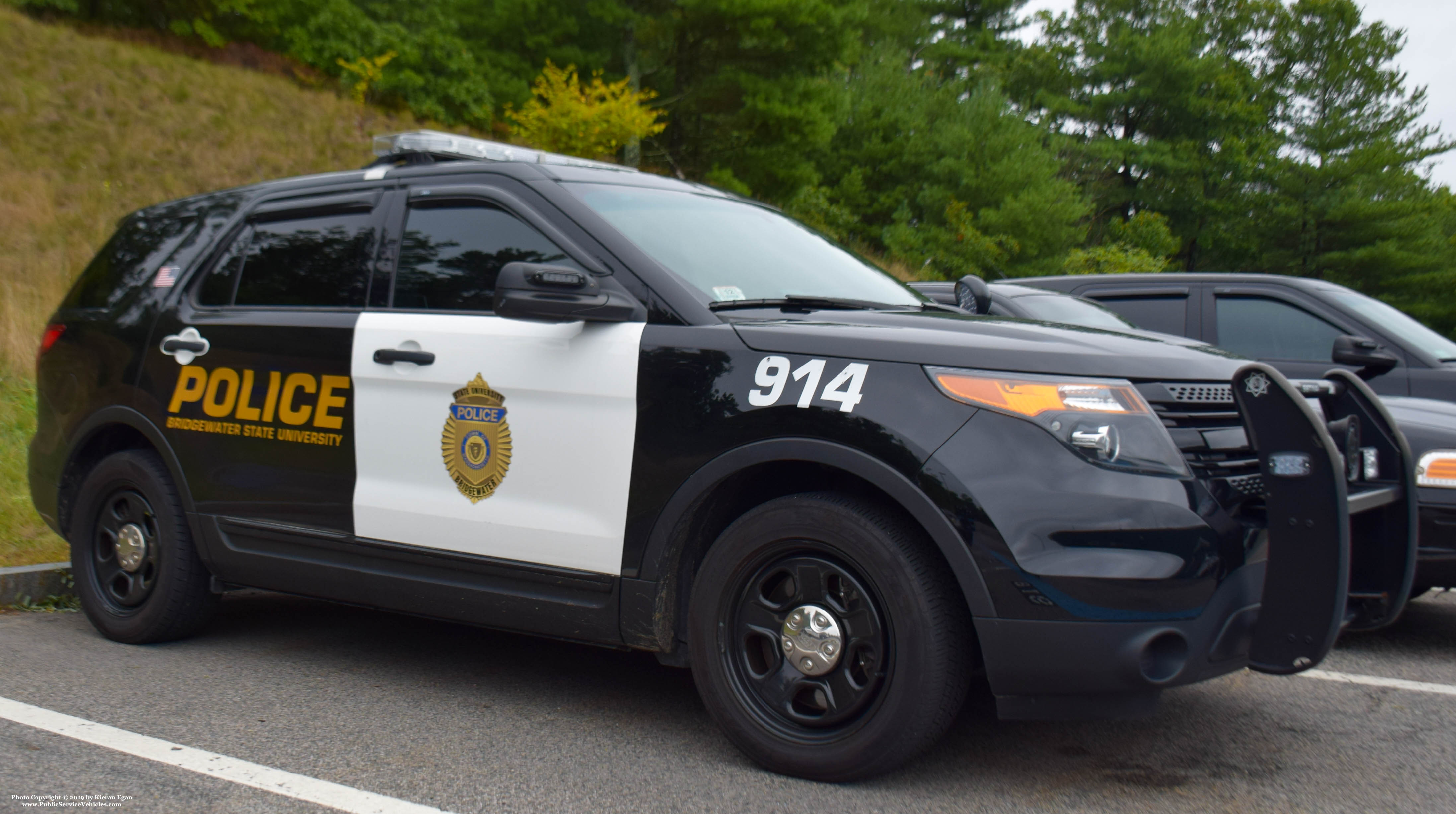 A photo  of Bridgewater State University Police
            Cruiser 914, a 2015 Ford Police Interceptor Utility             taken by Kieran Egan