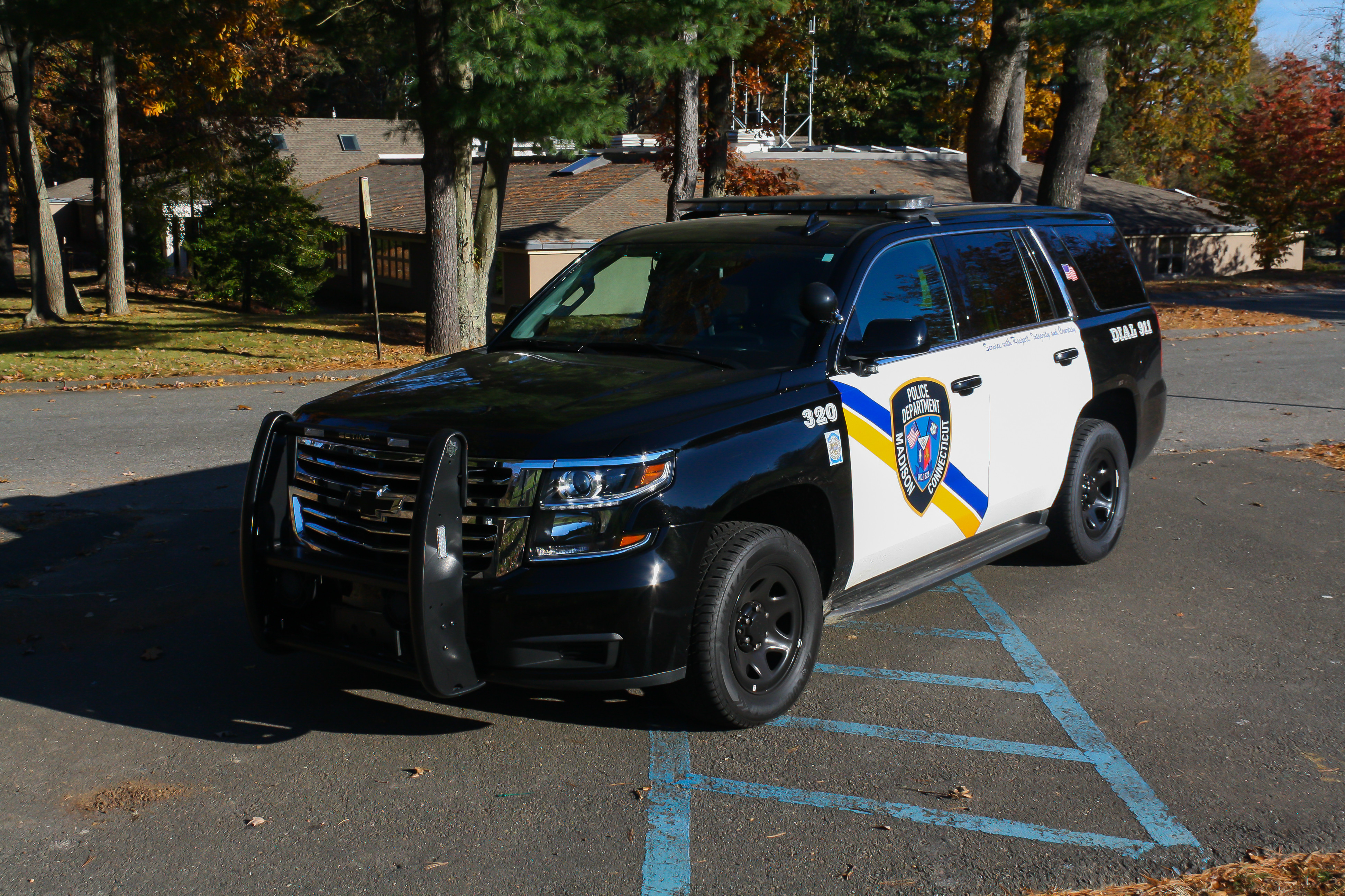 A photo  of Madison Police
            Cruiser 320, a 2015-2020 Chevrolet Tahoe             taken by Luke Tougas