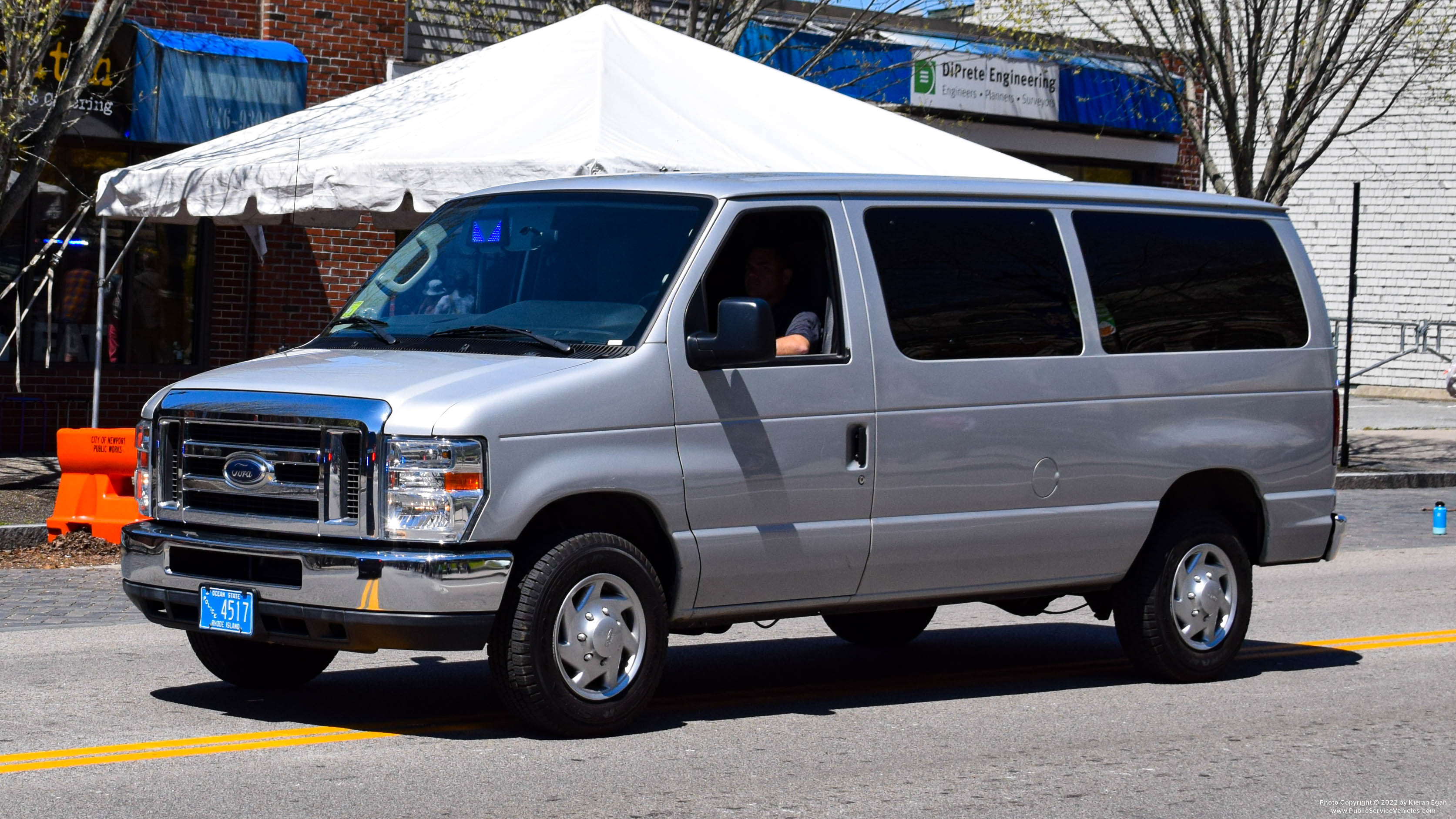 A photo  of Cranston Police
            Unmarked Unit, a 2008-2022 Ford Econoline             taken by Kieran Egan