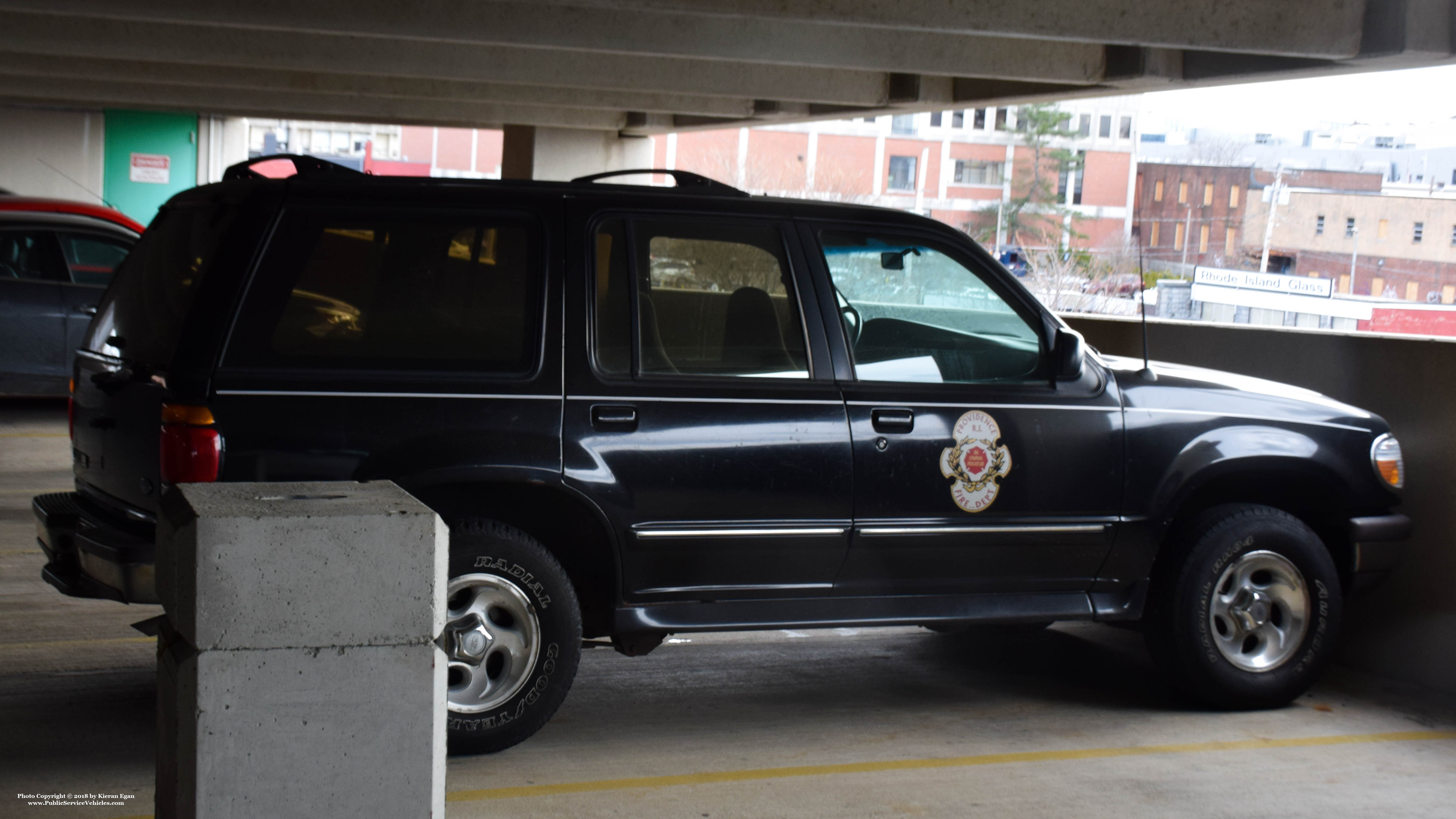 A photo  of Providence Fire
            Administration Vehicle, a 1995-2001 Ford Explorer             taken by Kieran Egan