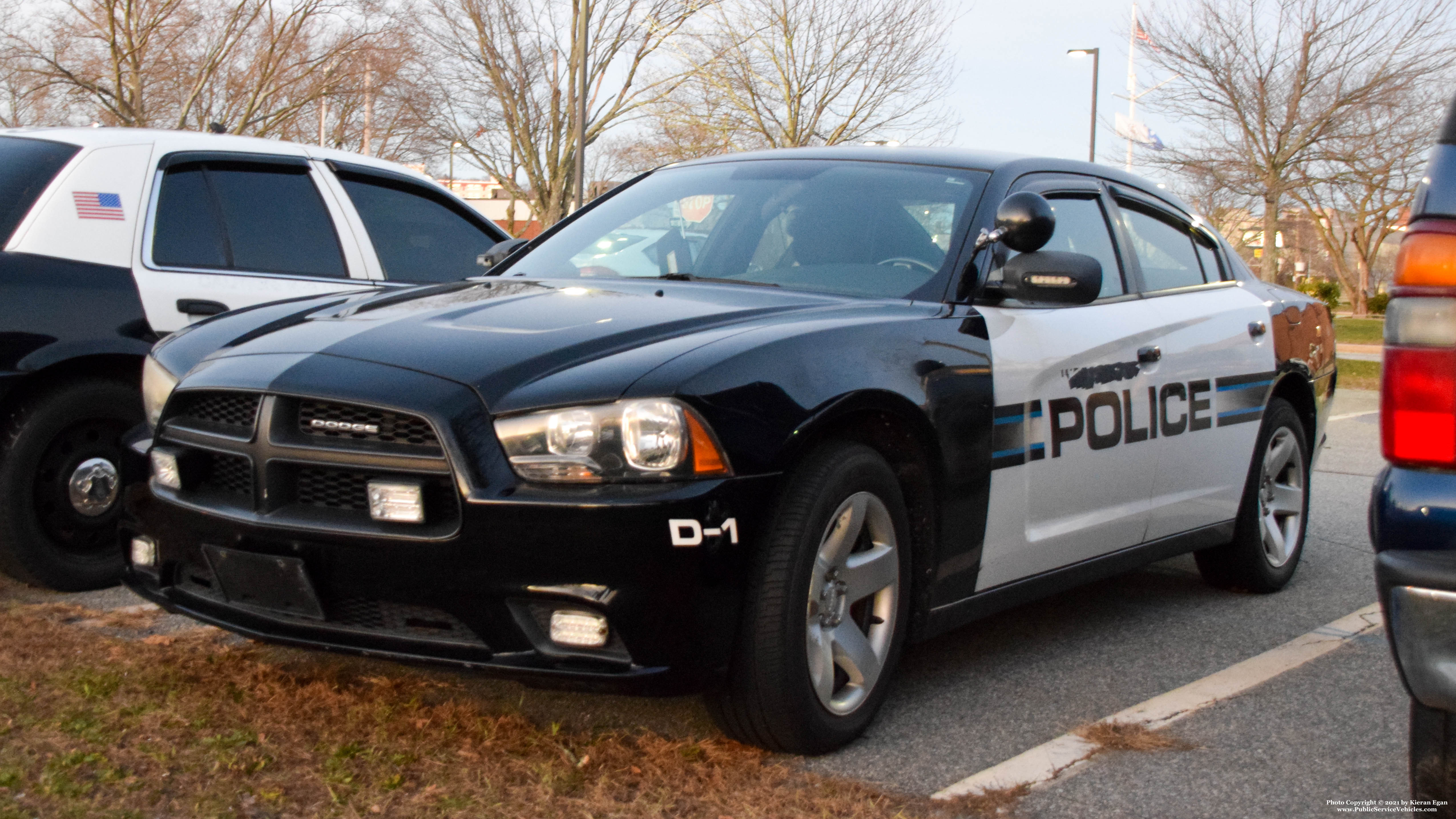A photo  of Woonsocket Police
            D-1, a 2011 Dodge Charger             taken by Kieran Egan