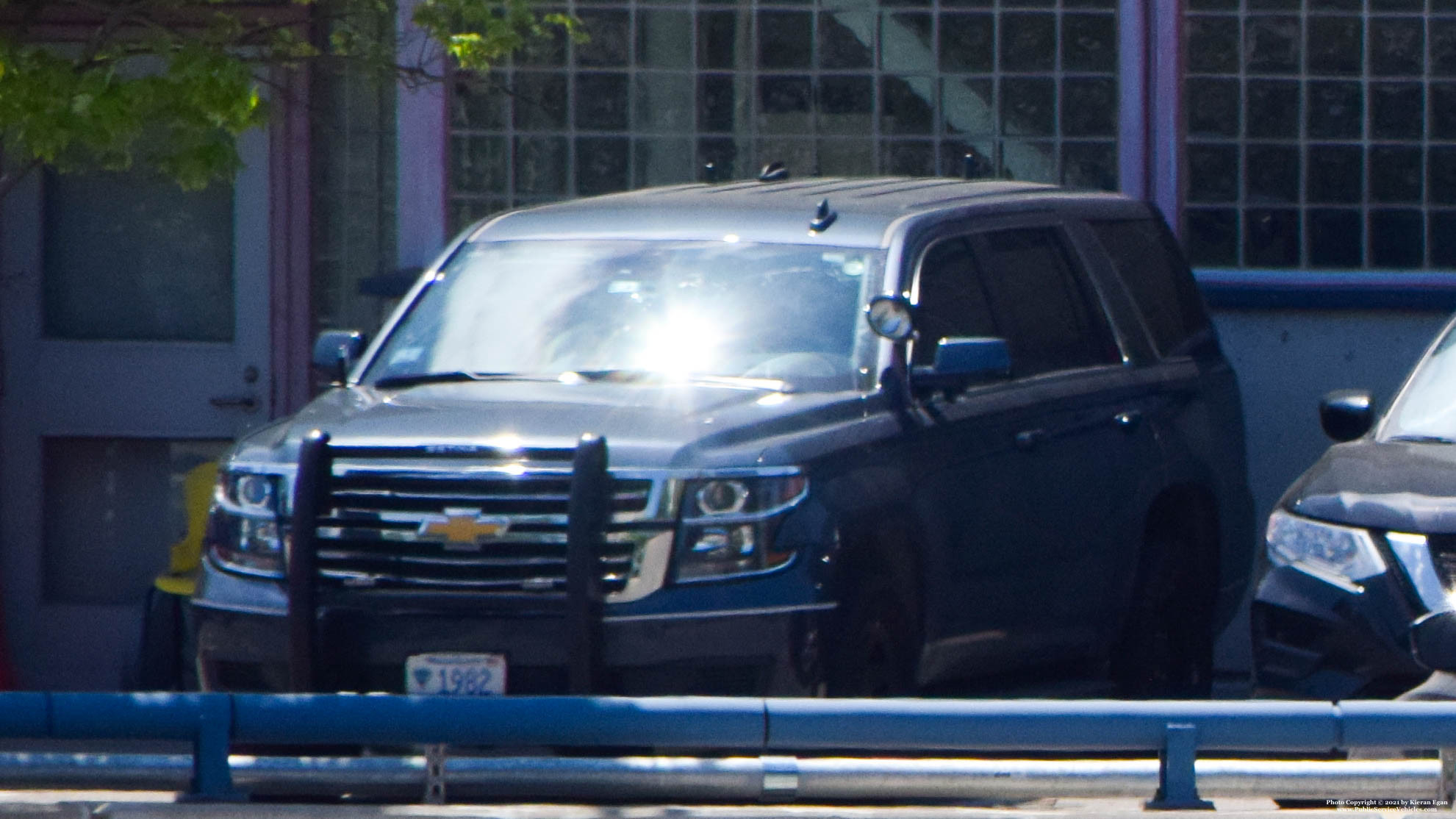 A photo  of Massachusetts State Police
            Cruiser 1982, a 2020 Chevrolet Tahoe             taken by Kieran Egan