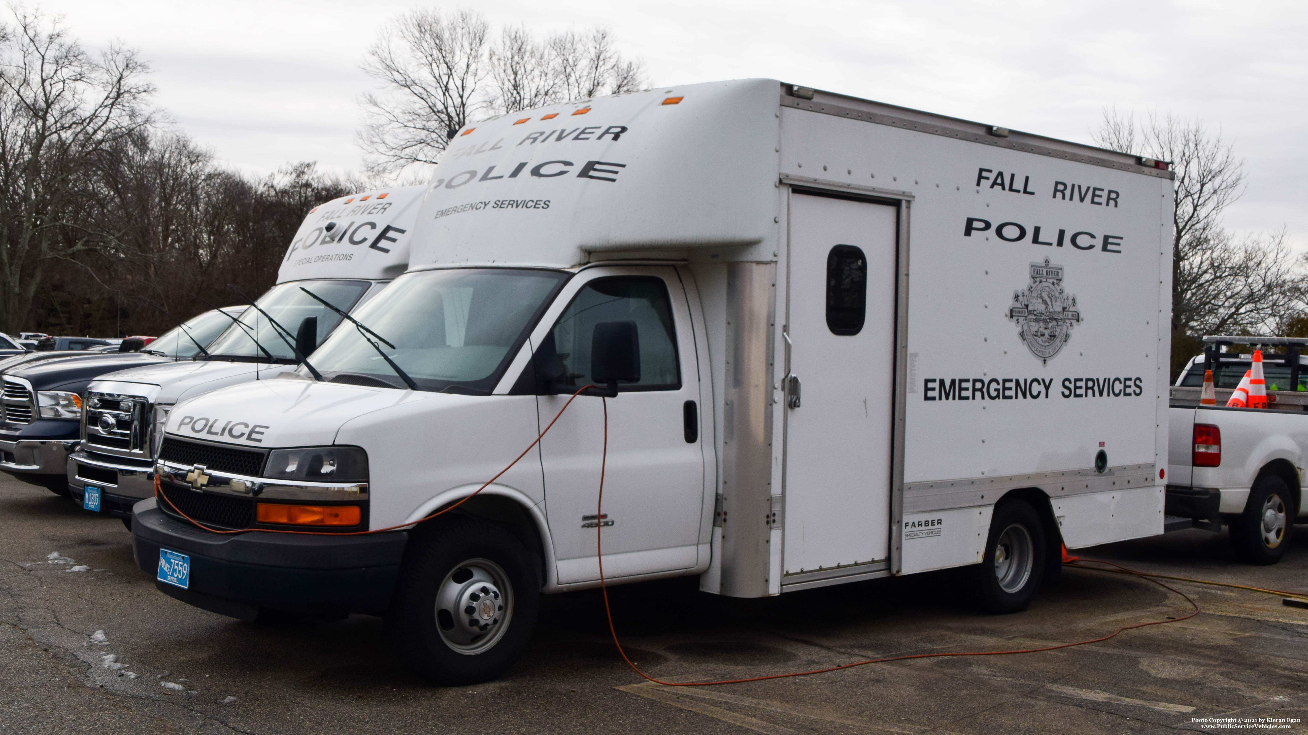A photo  of Fall River Police
            Emergency Services Unit, a 2009 Chevrolet 4500             taken by Kieran Egan
