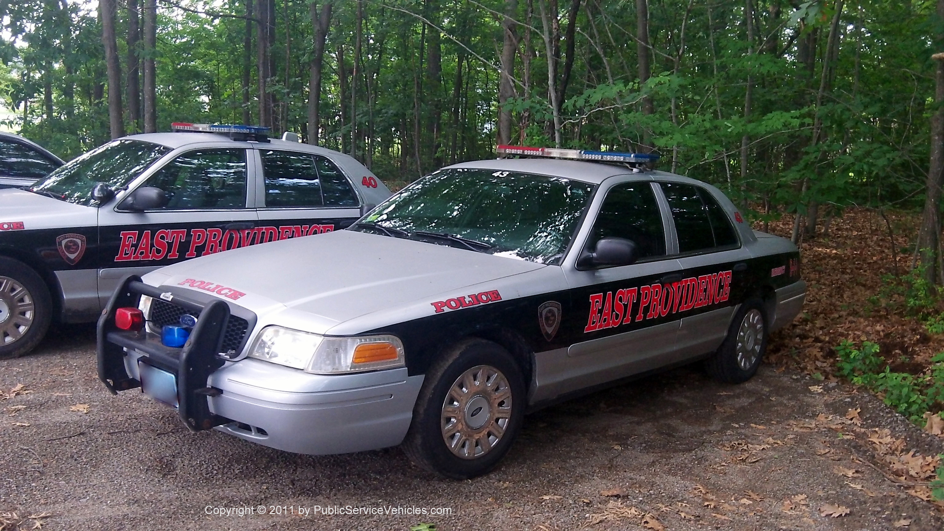 A photo  of East Providence Police
            Car 43, a 2003-2005 Ford Crown Victoria Police Interceptor             taken by Kieran Egan