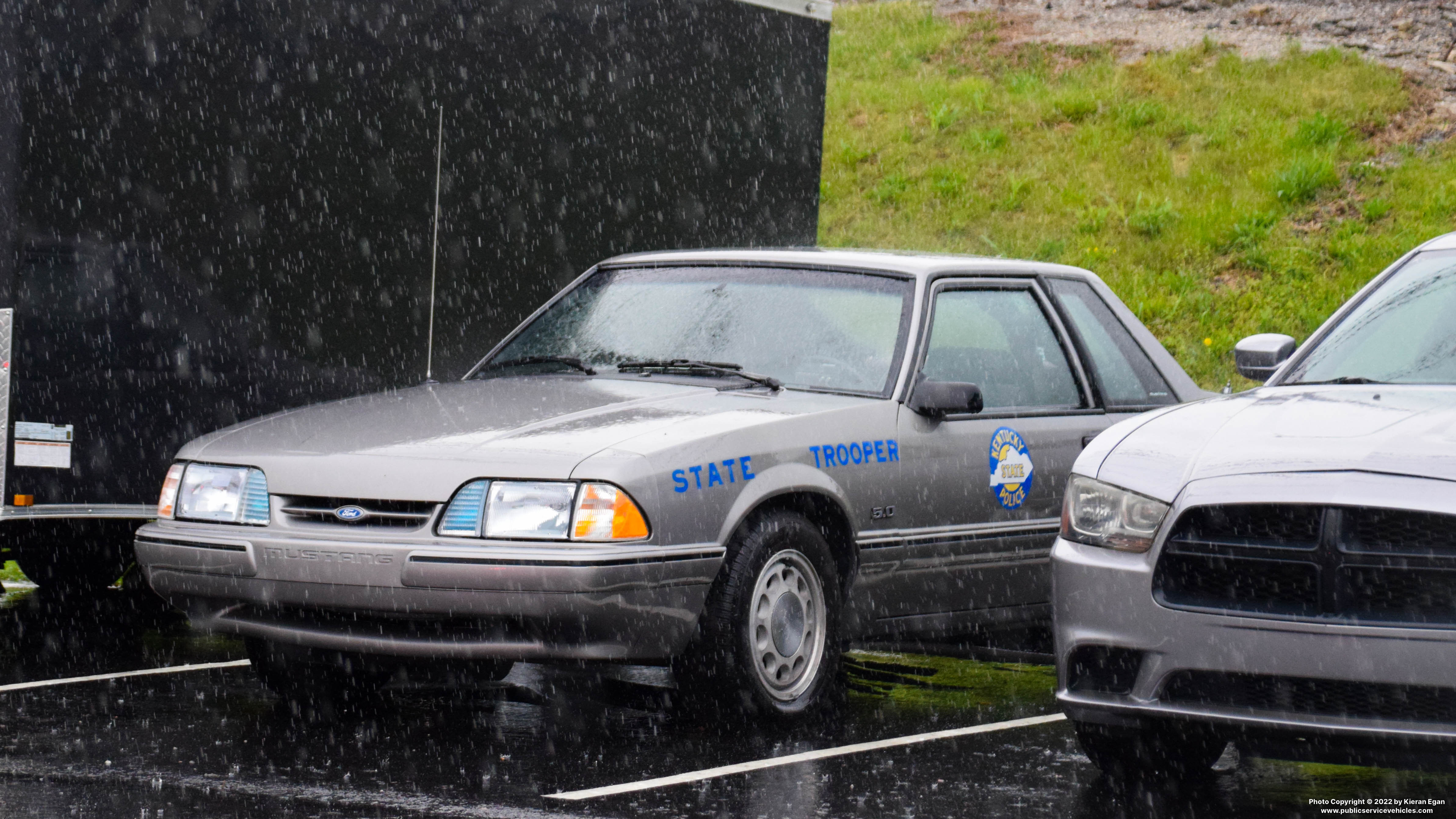 A photo  of Kentucky State Police
            Cruiser 0541, a 1990 Mustang SSV             taken by Kieran Egan