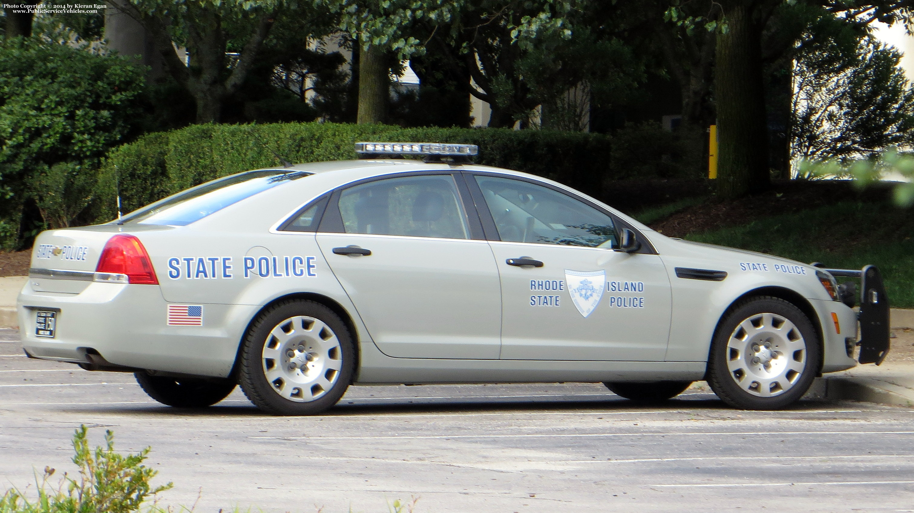 A photo  of Rhode Island State Police
            Cruiser 150, a 2013 Chevrolet Caprice             taken by Kieran Egan