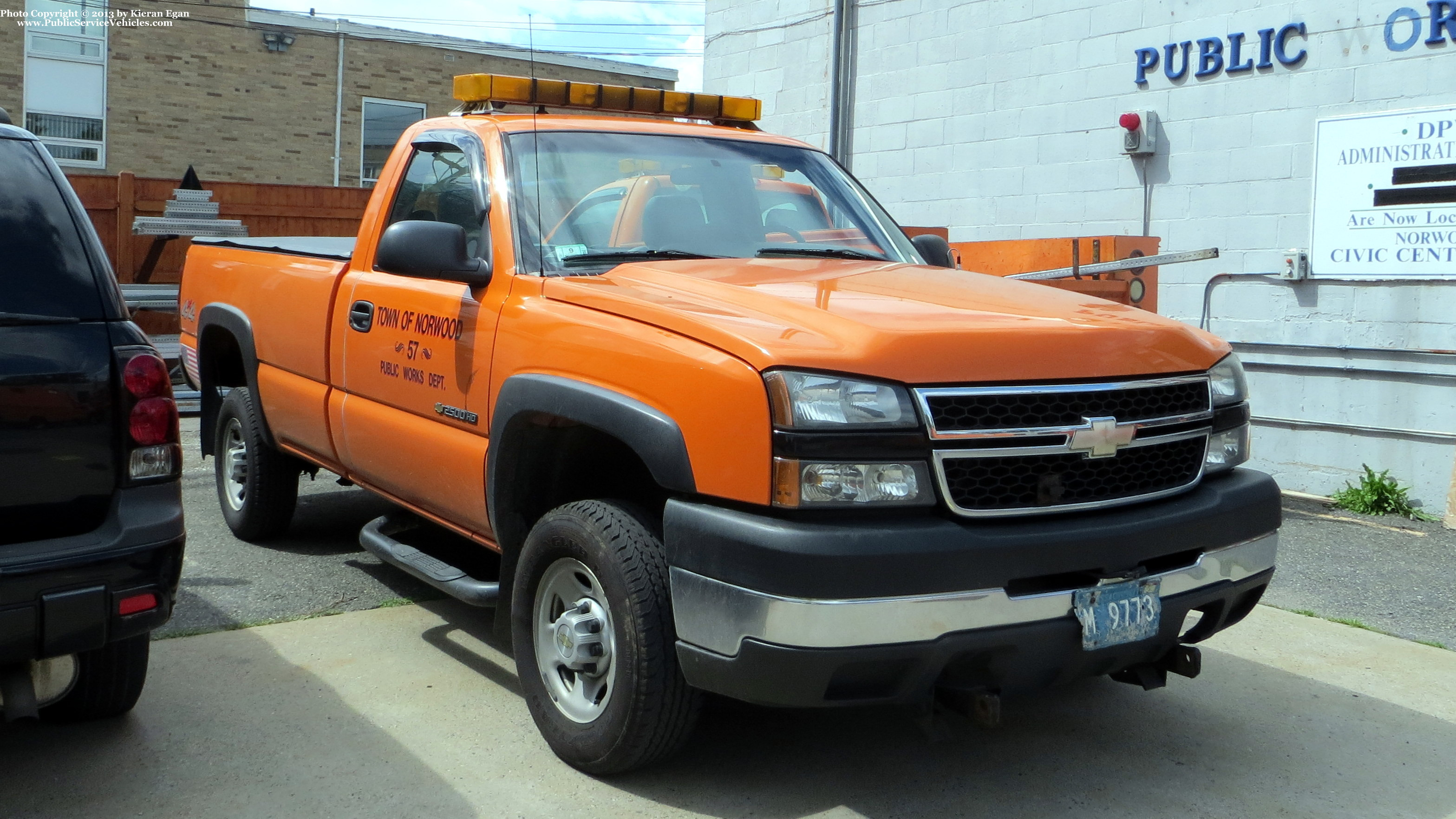 A photo  of Norwood Public Works
            Truck 57, a 2000-2007 Chevrolet Silverado             taken by Kieran Egan